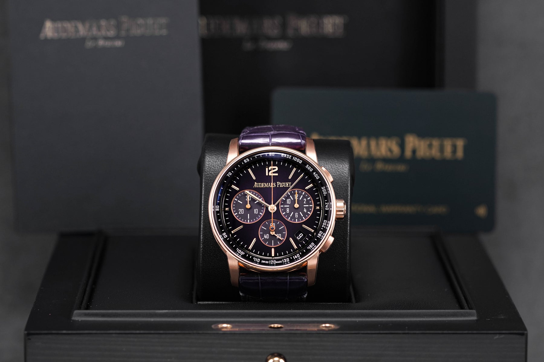 CODE 11.59 CHRONOGRAPH ROSEGOLD PURPLE DIAL (2021)