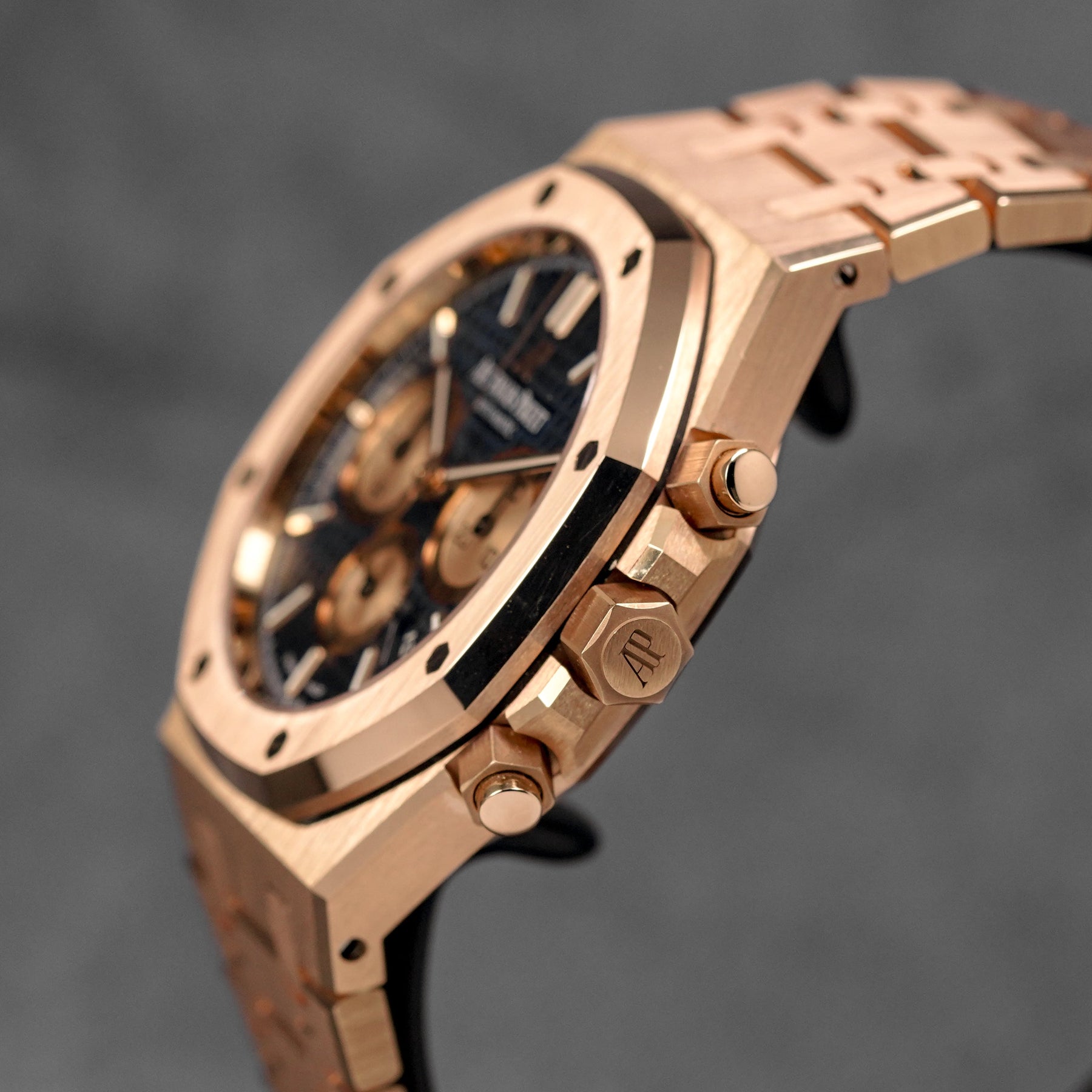 Harga AP Royal Oak Chrono Rosegold Blue