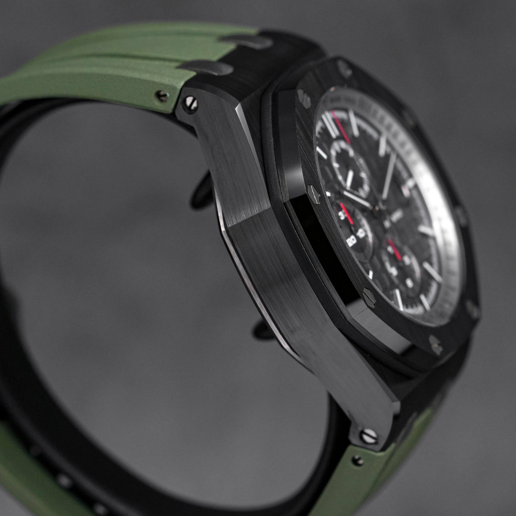ROYAL OAK OFFSHORE CHRONOGRAPH BLACK CERAMIC GREY DIAL RUBBER STRAP (2015)