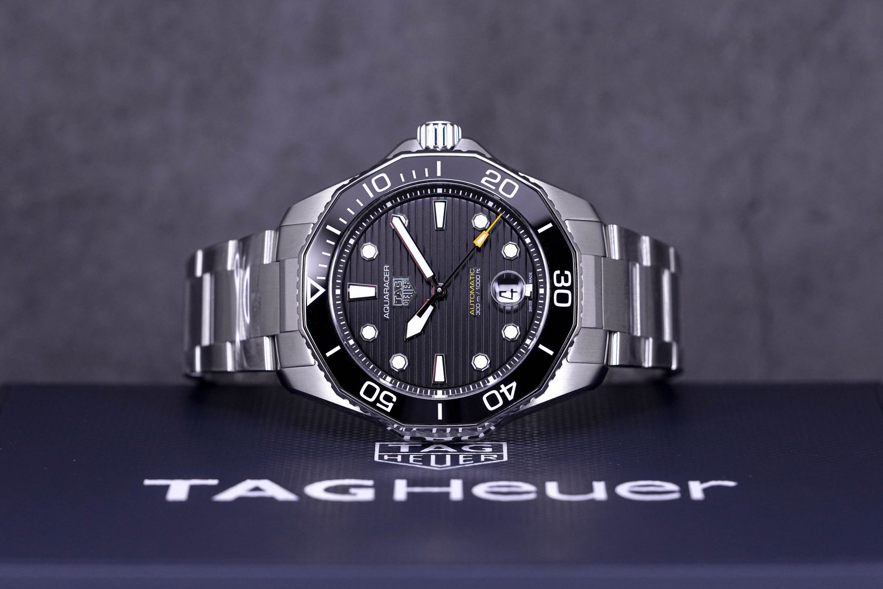 AQUARACER 300M CALIBRE 5 BLACK DIAL (2023)
