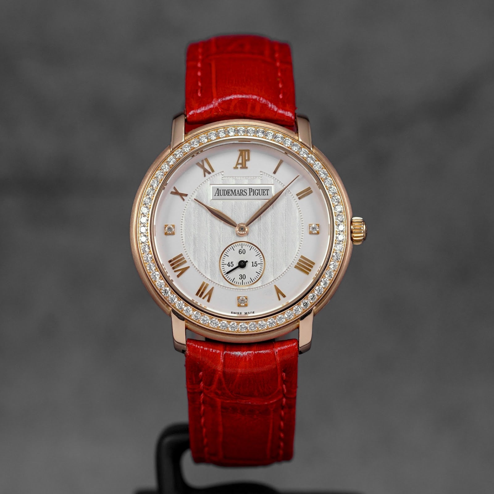 JULES 36MM ROSEGOLD SMALL SECONDS SILVER DIAMOND DIAL (WATCH ONLY)