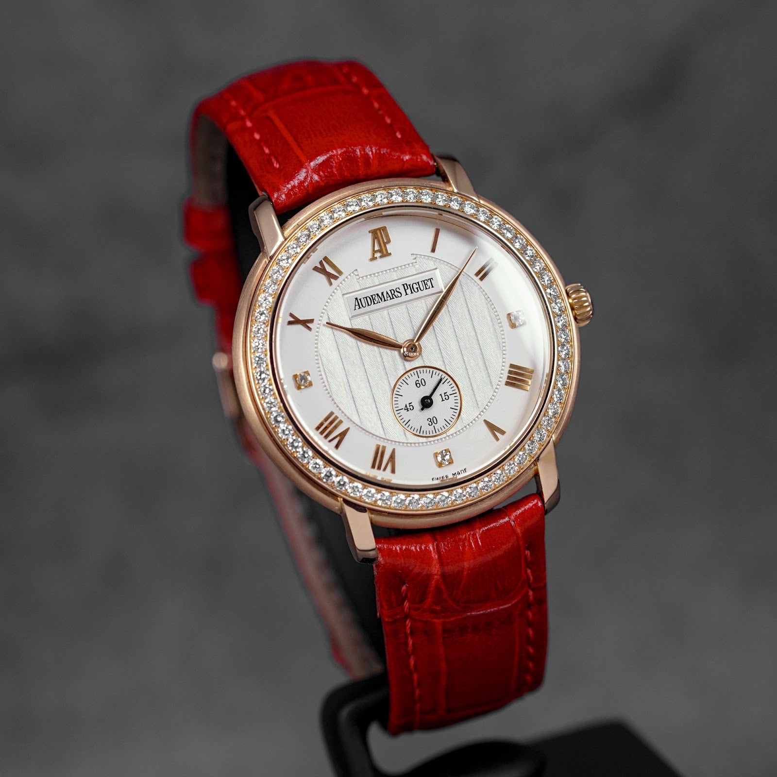 JULES 36MM ROSEGOLD SMALL SECONDS SILVER DIAMOND DIAL (WATCH ONLY)