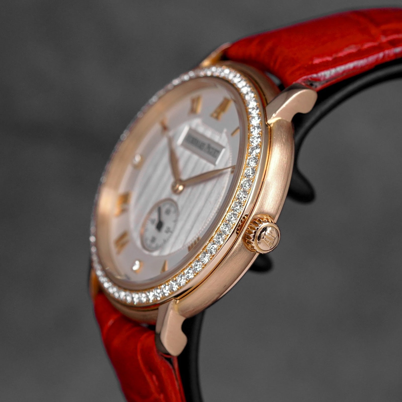 JULES 36MM ROSEGOLD SMALL SECONDS SILVER DIAMOND DIAL (WATCH ONLY)