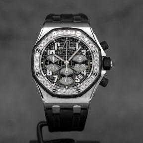 ROYAL OAK OFFSHORE CHRONOGRAPH 37MM BLACK DIAL DIAMOND BEZEL (2014)