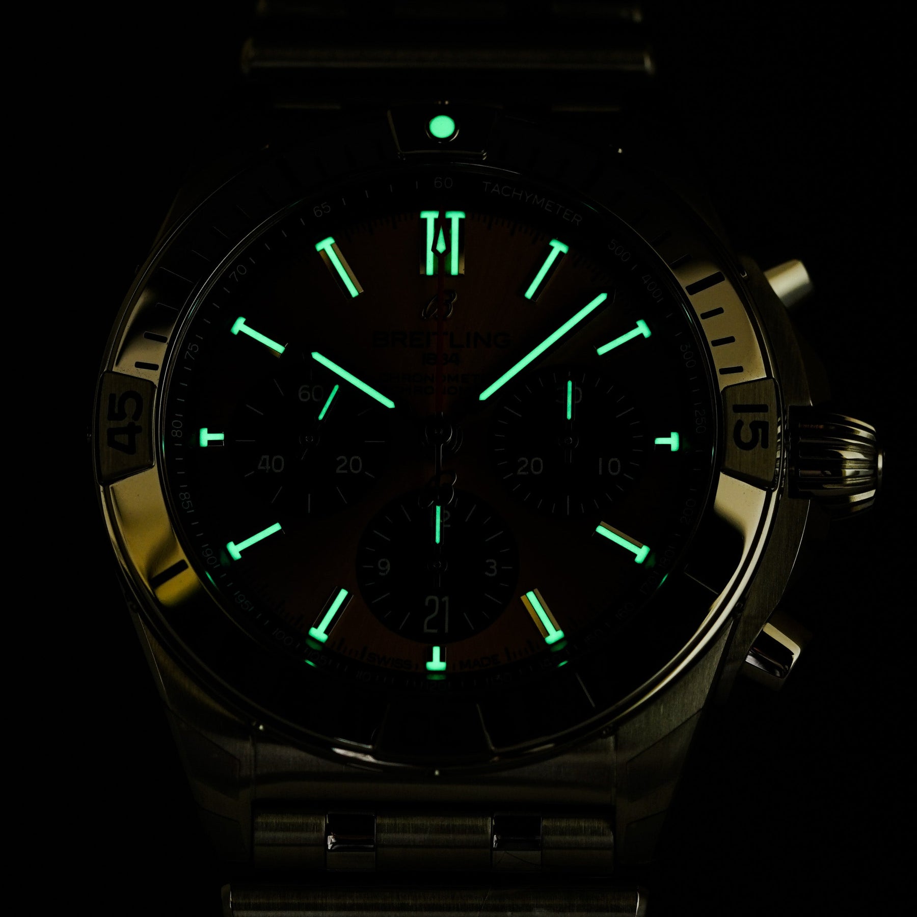 CHRONOMAT B01 SALMON DIAL