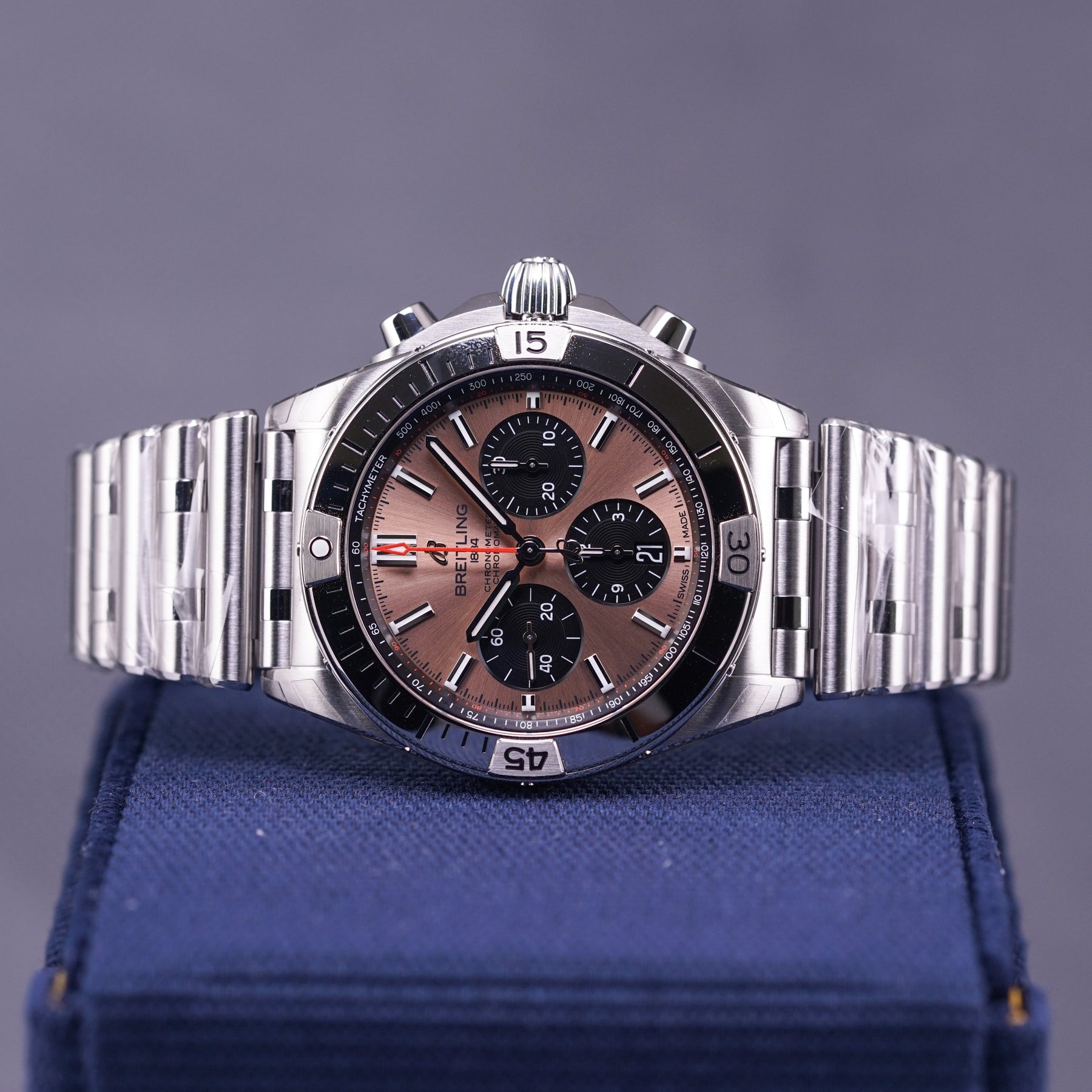 CHRONOMAT B01 SALMON DIAL