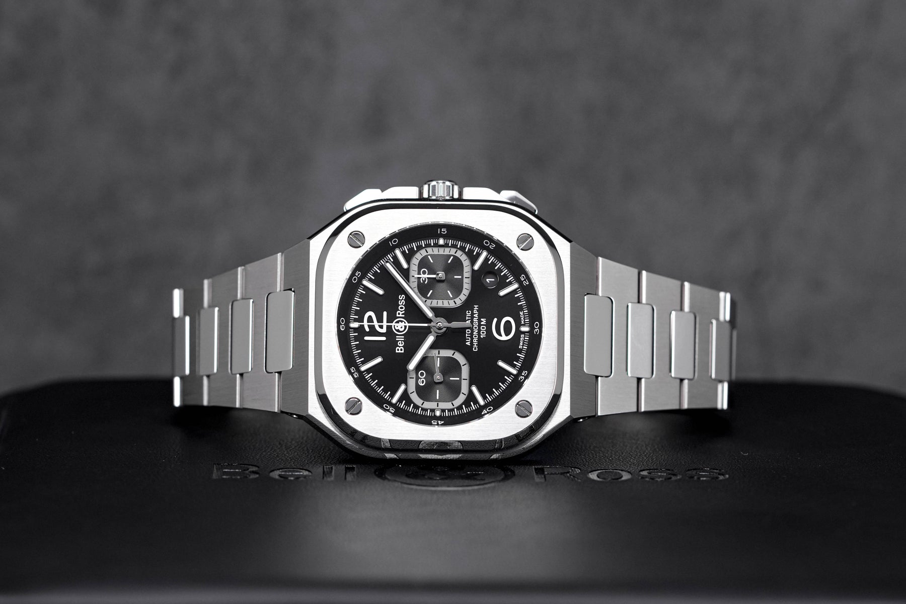 BR 05 42MM BLACK CHRONO STEEL (2023)