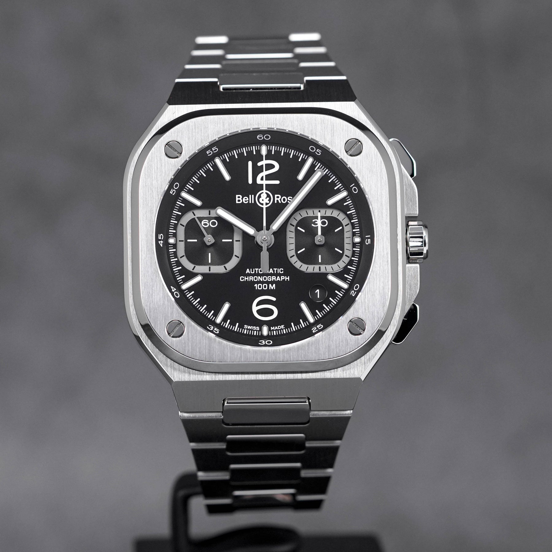 BR 05 42MM BLACK CHRONO STEEL (2023)
