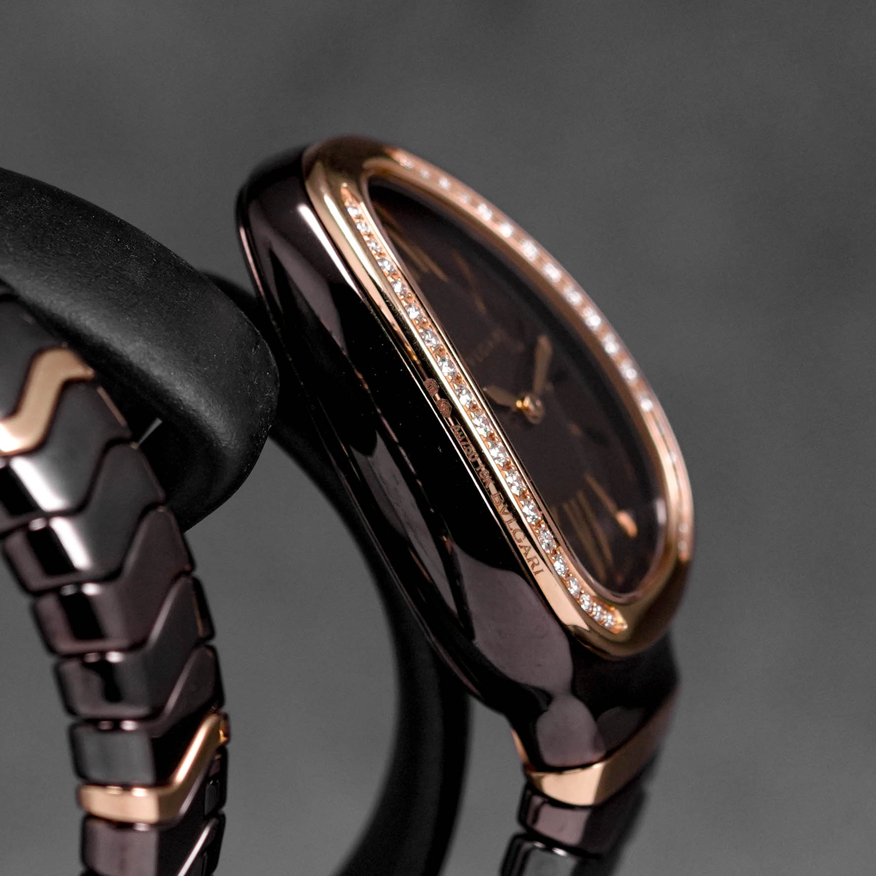 Harga Bvlgari Serpenti Spiga Ceramic Rosegold Diamond