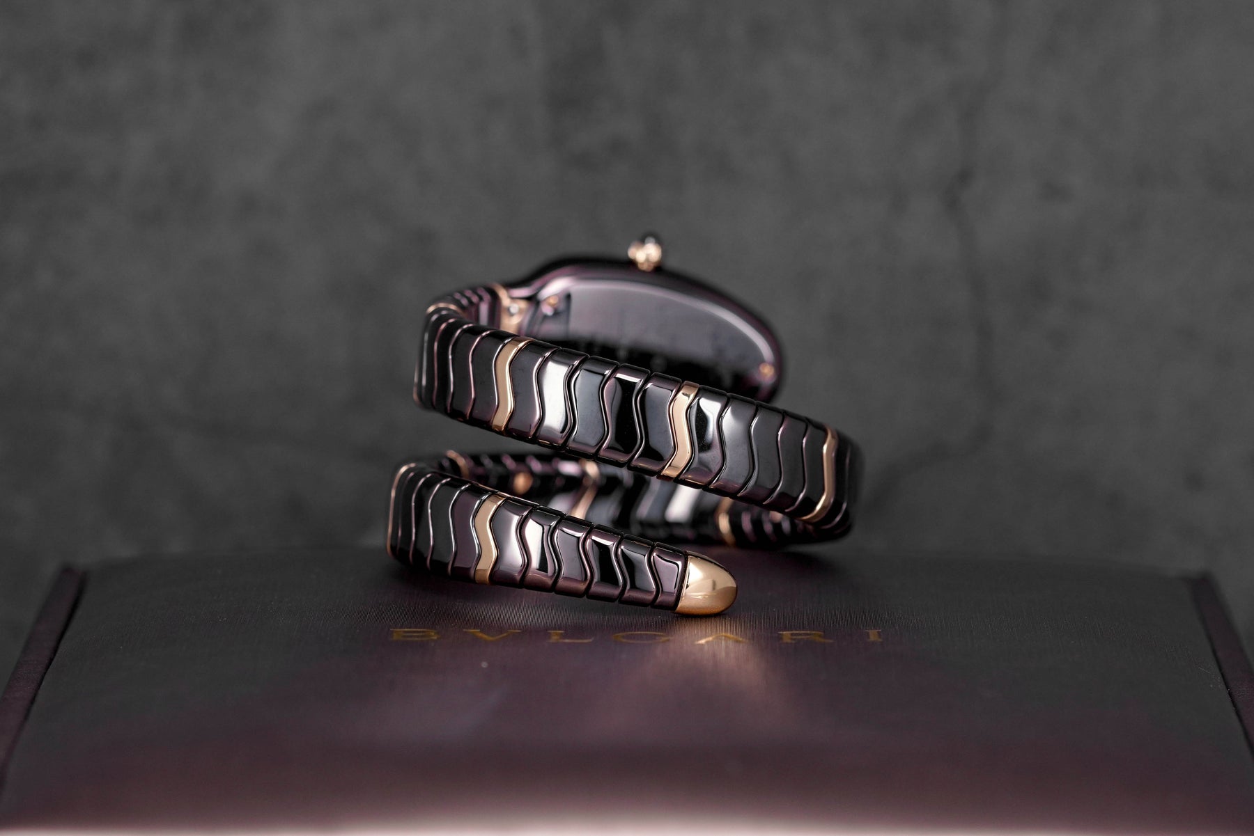 Harga Bvlgari Serpenti Spiga Ceramic Rosegold Diamond