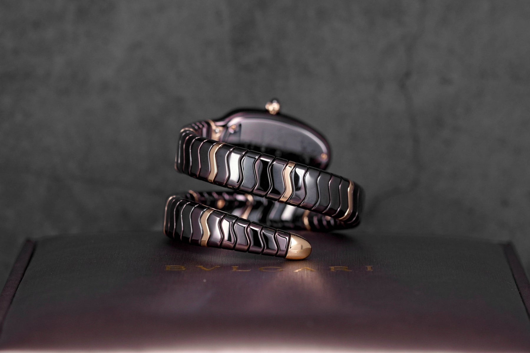 Harga Bvlgari Serpenti Spiga Ceramic Rosegold Diamond