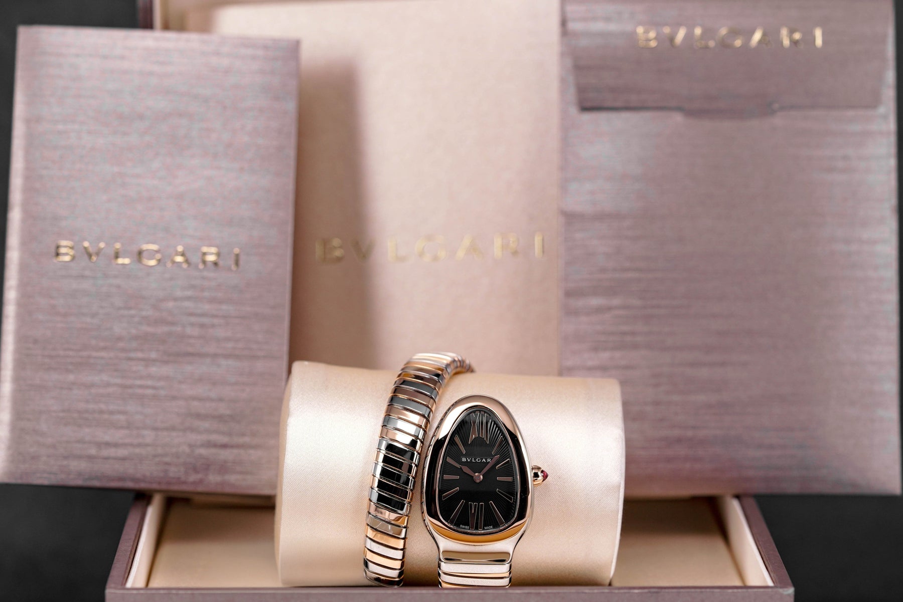 SERPENTI TUBOGAS TWOTONE ROSEGOLD BLACK DIAL (2025)