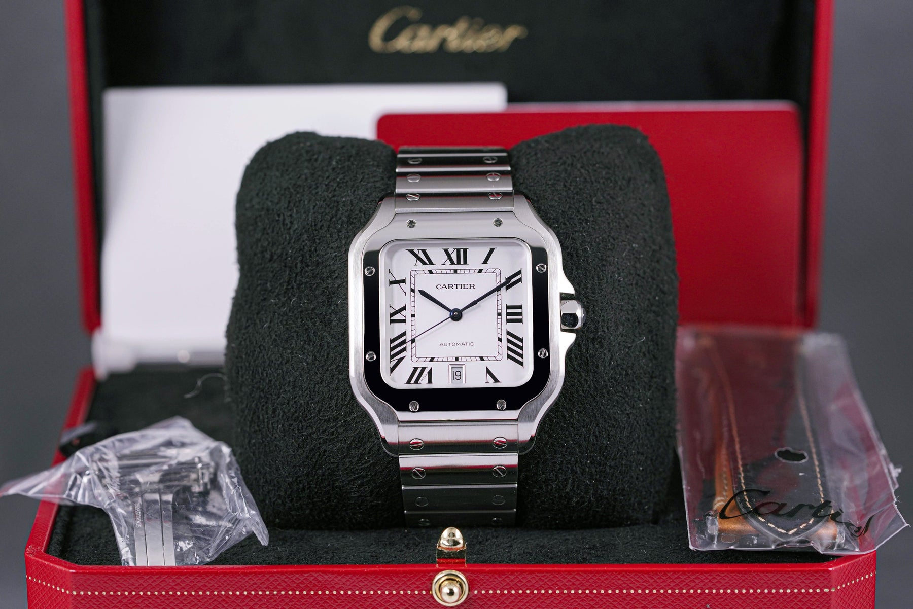 SANTOS DE CARTIER L WHITE DIAL (2023)