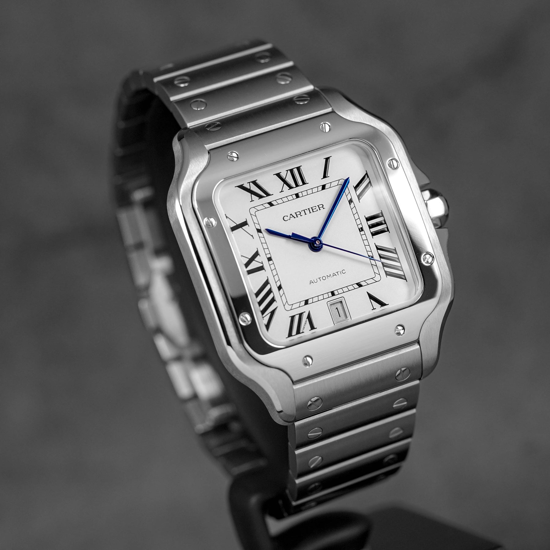 Harga Cartier Santos De Cartier L Silver