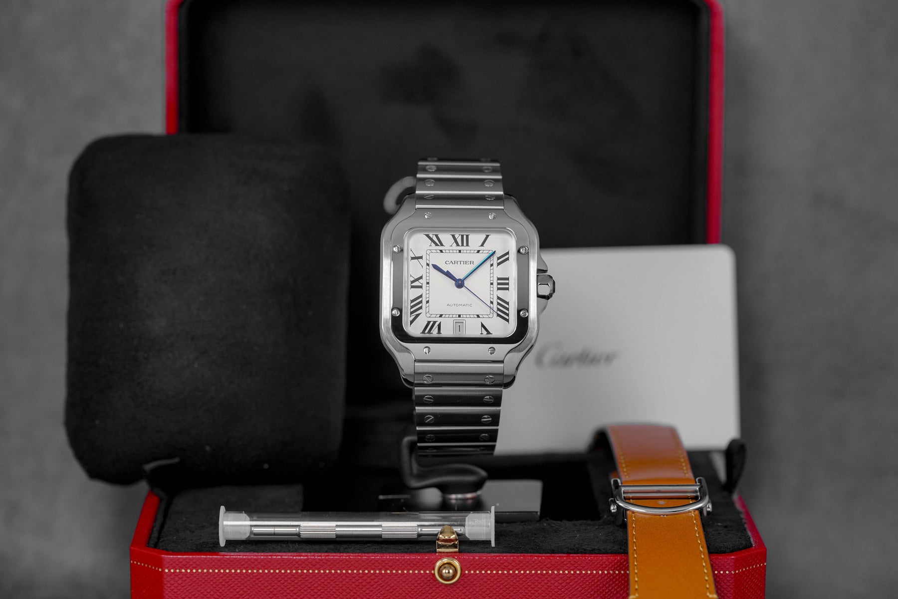 Harga Cartier Santos De Cartier L Silver