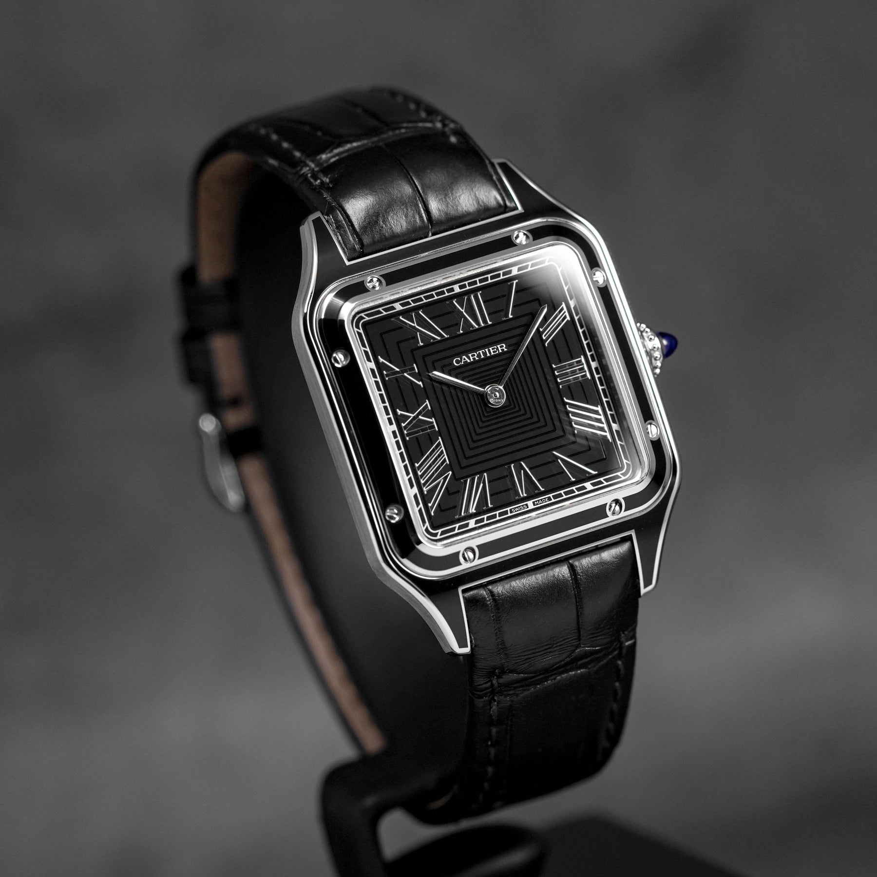 SANTOS DUMONT L BLACK LACQUER DIAL (2025)