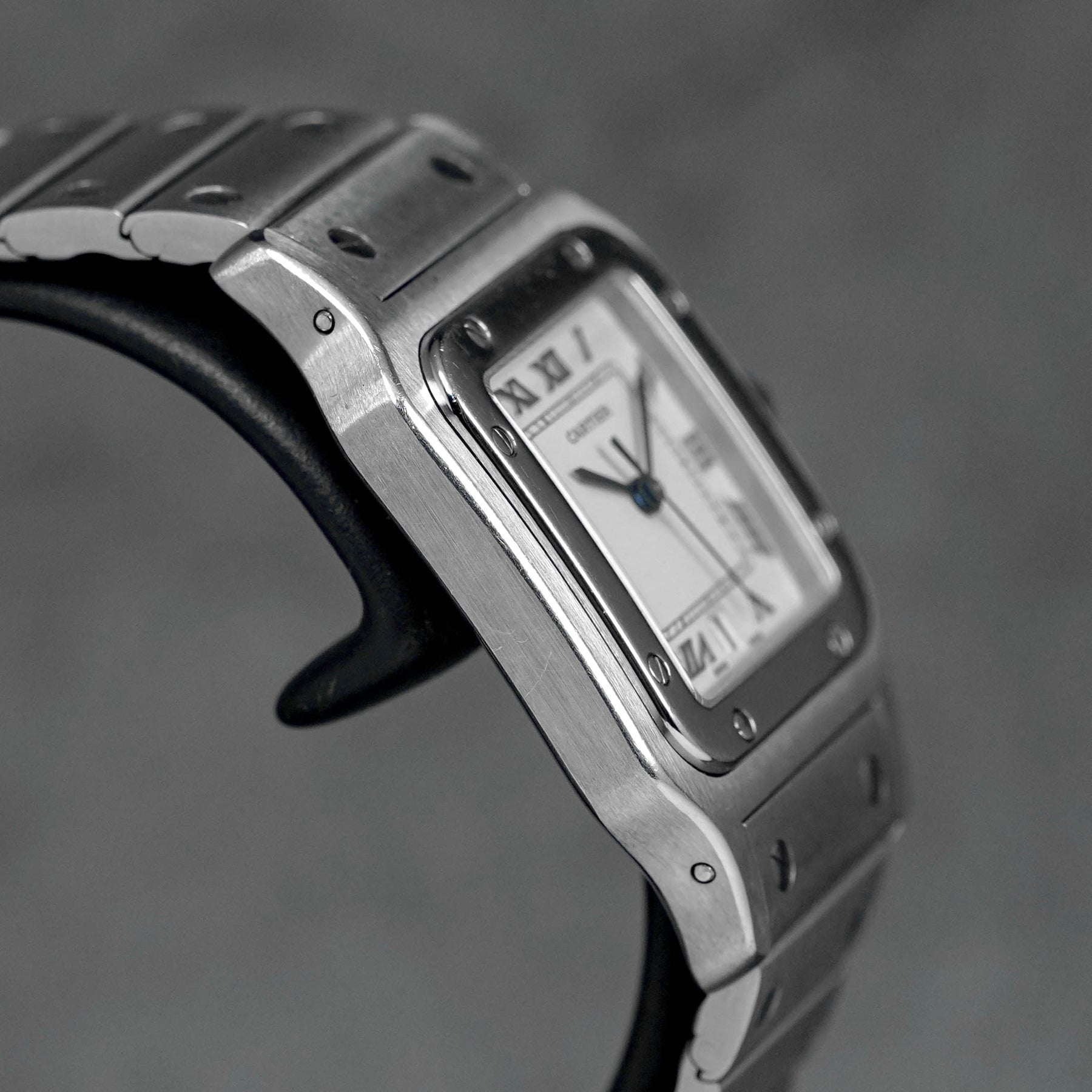 Harga Cartier Santos Galbee L Silver