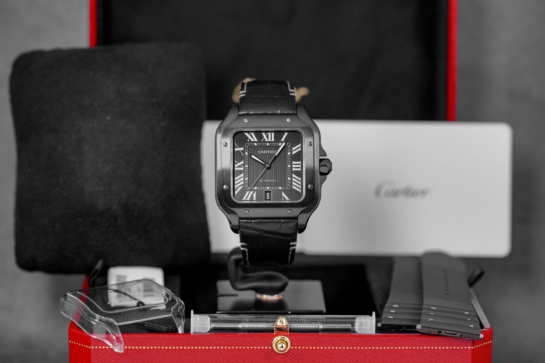 Harga Cartier Santos L ADLC Black Terbaru