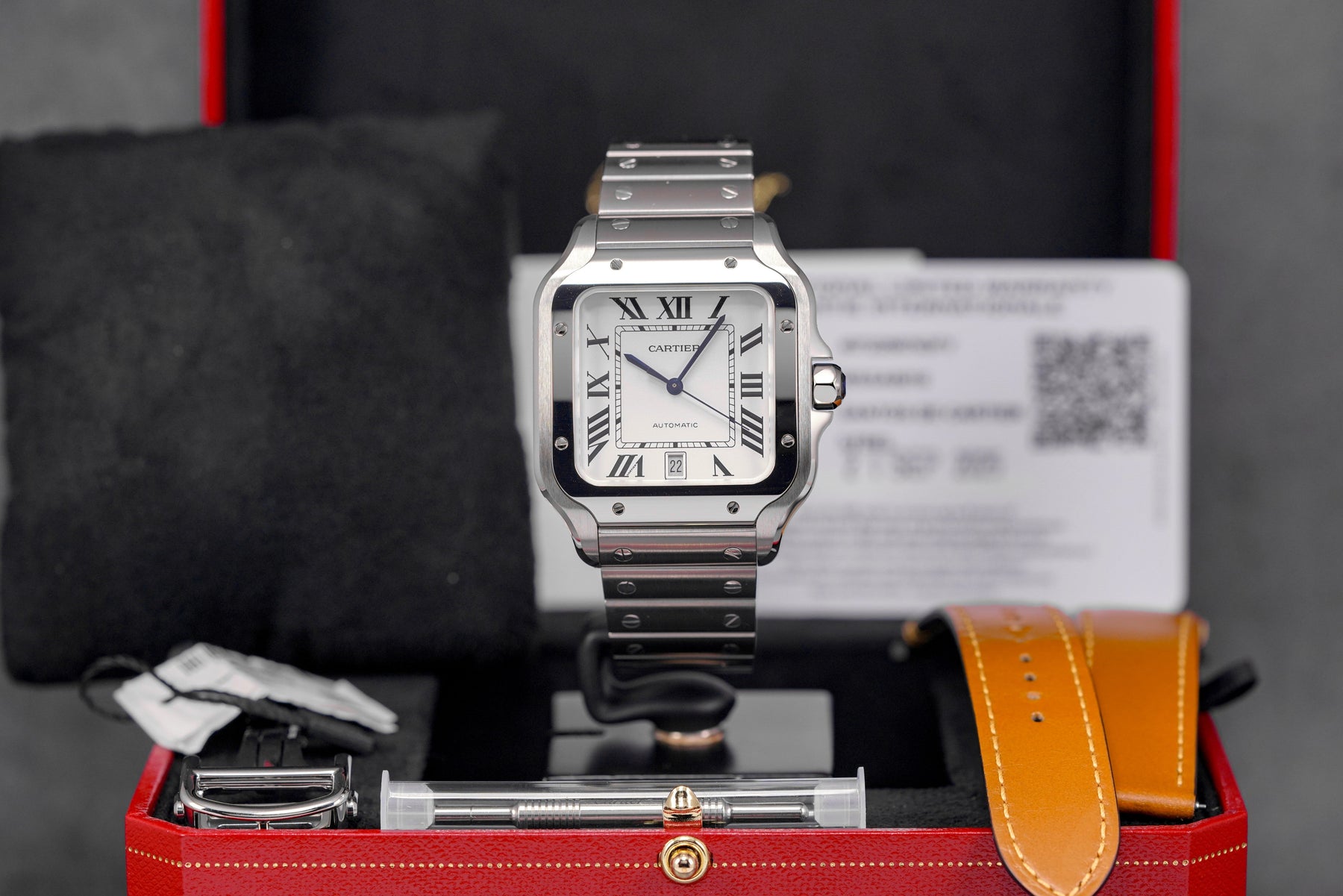 Harga Cartier Santos L Silver