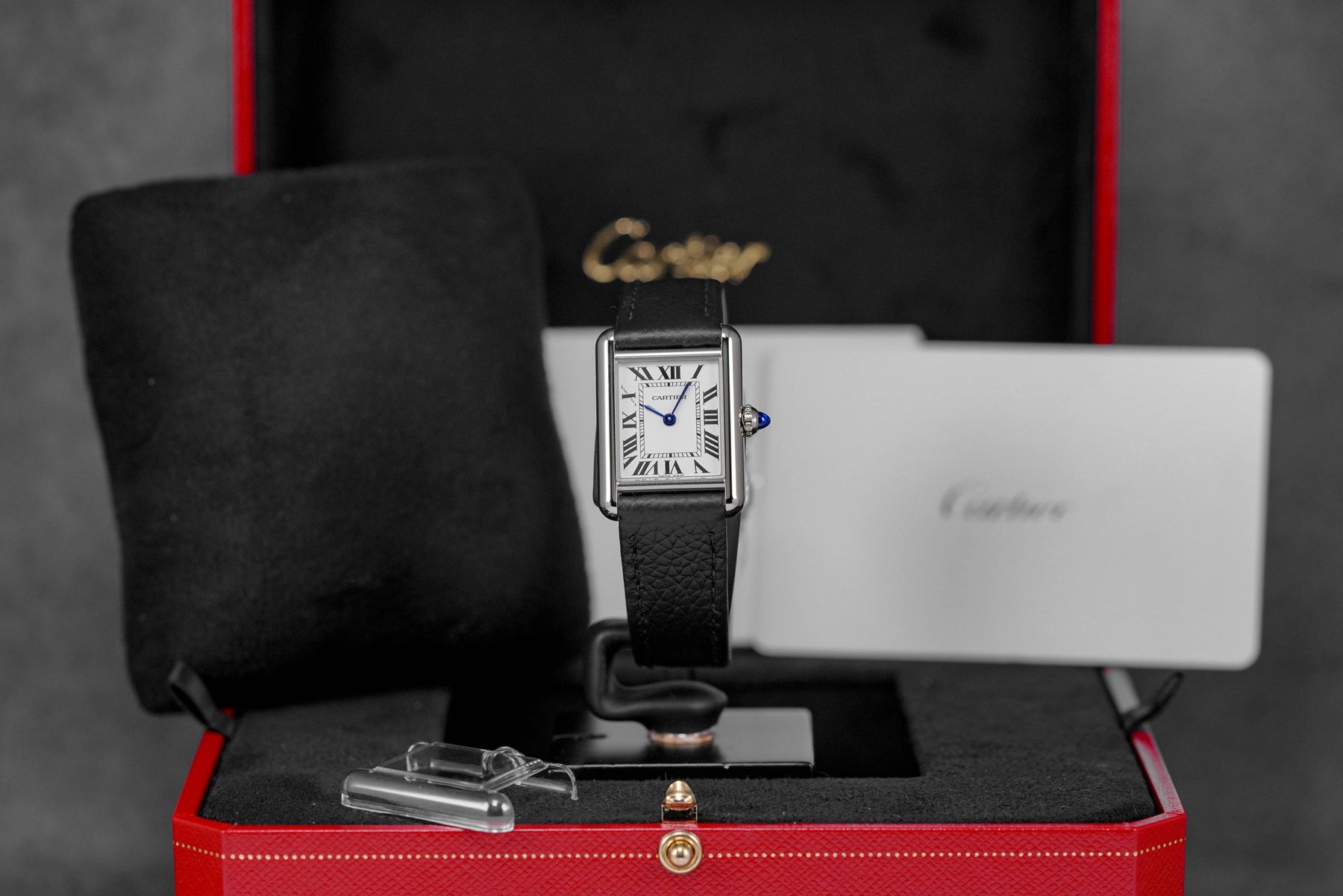 TANK MUST S SILVER DIAL LEATHER STRAP (2025)