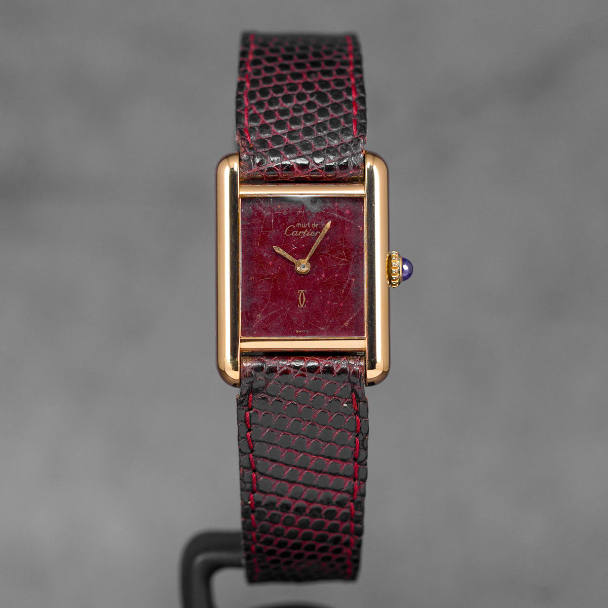 Harga Cartier Tank Must Vermeil Burgundy