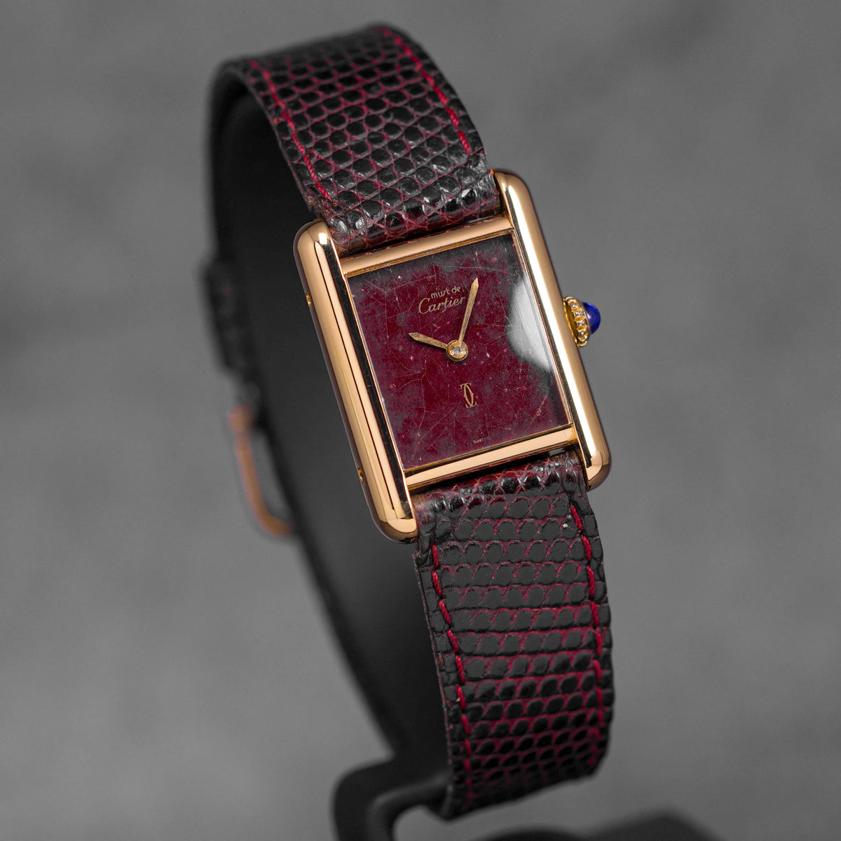 Harga Cartier Tank Must Vermeil Burgundy