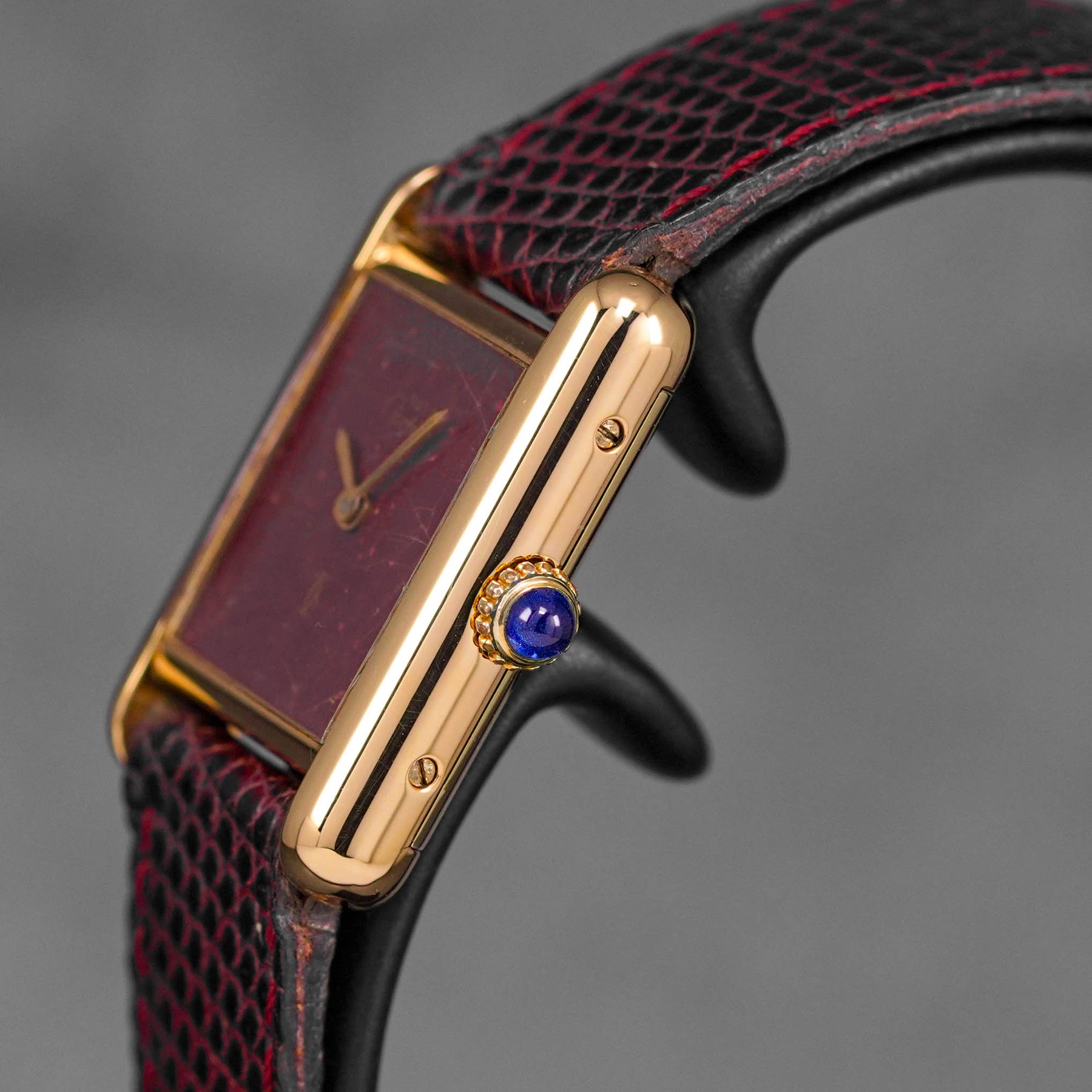 Harga Cartier Tank Must Vermeil Burgundy