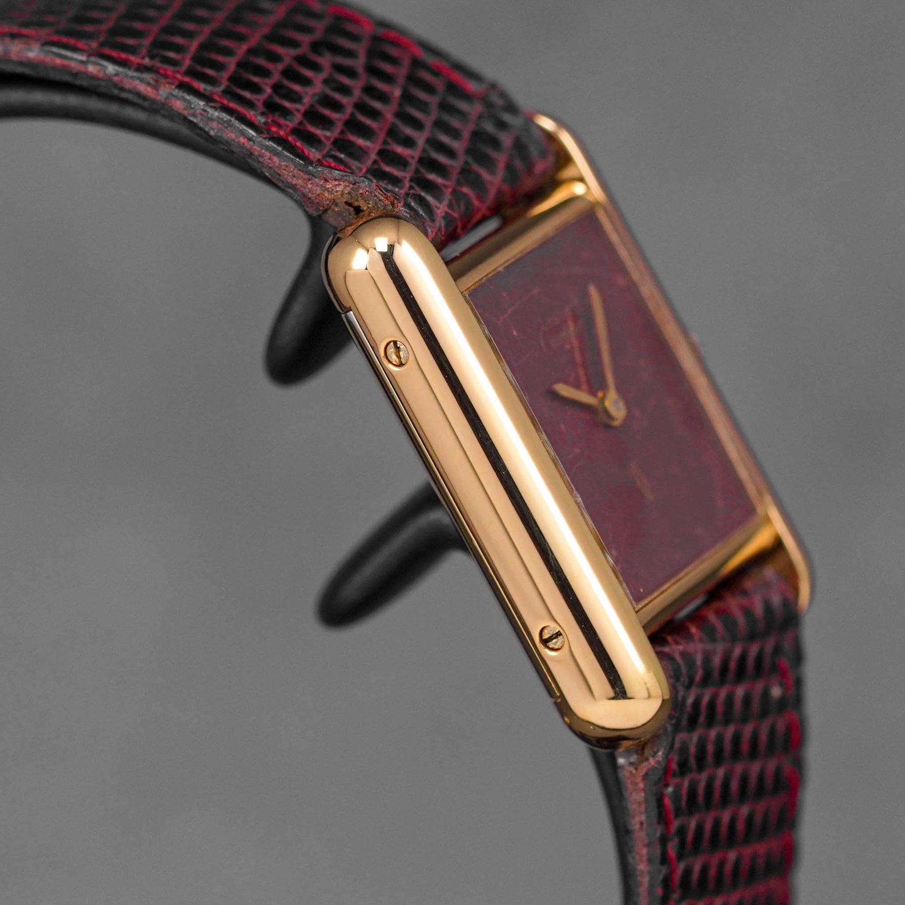 Harga Cartier Tank Must Vermeil Burgundy