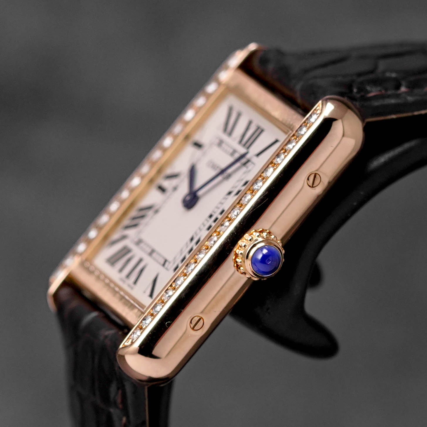 Harga Cartier Tank Solo S Rosegold Silver Diamond