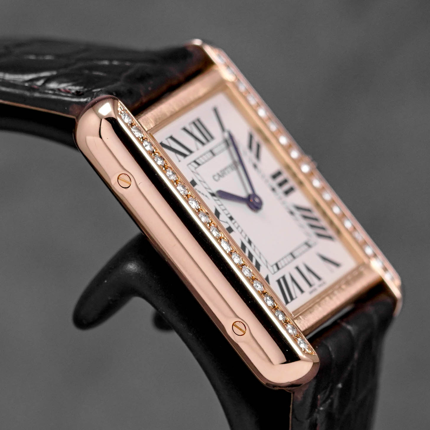 Harga Cartier Tank Solo S Rosegold Silver Diamond