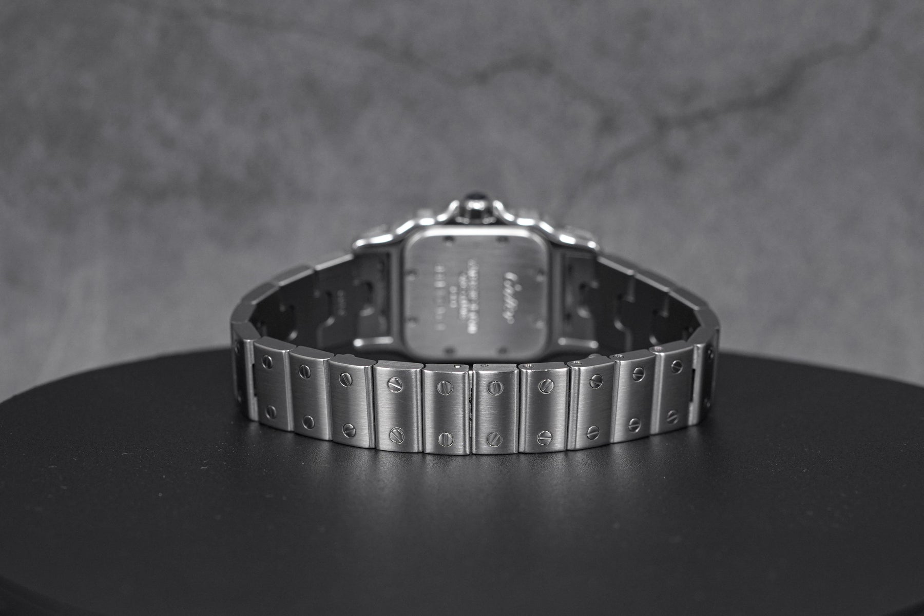 SANTOS GALBEE WHITE DIAL BLUE INDEX QUARTZ (WATCH ONLY)