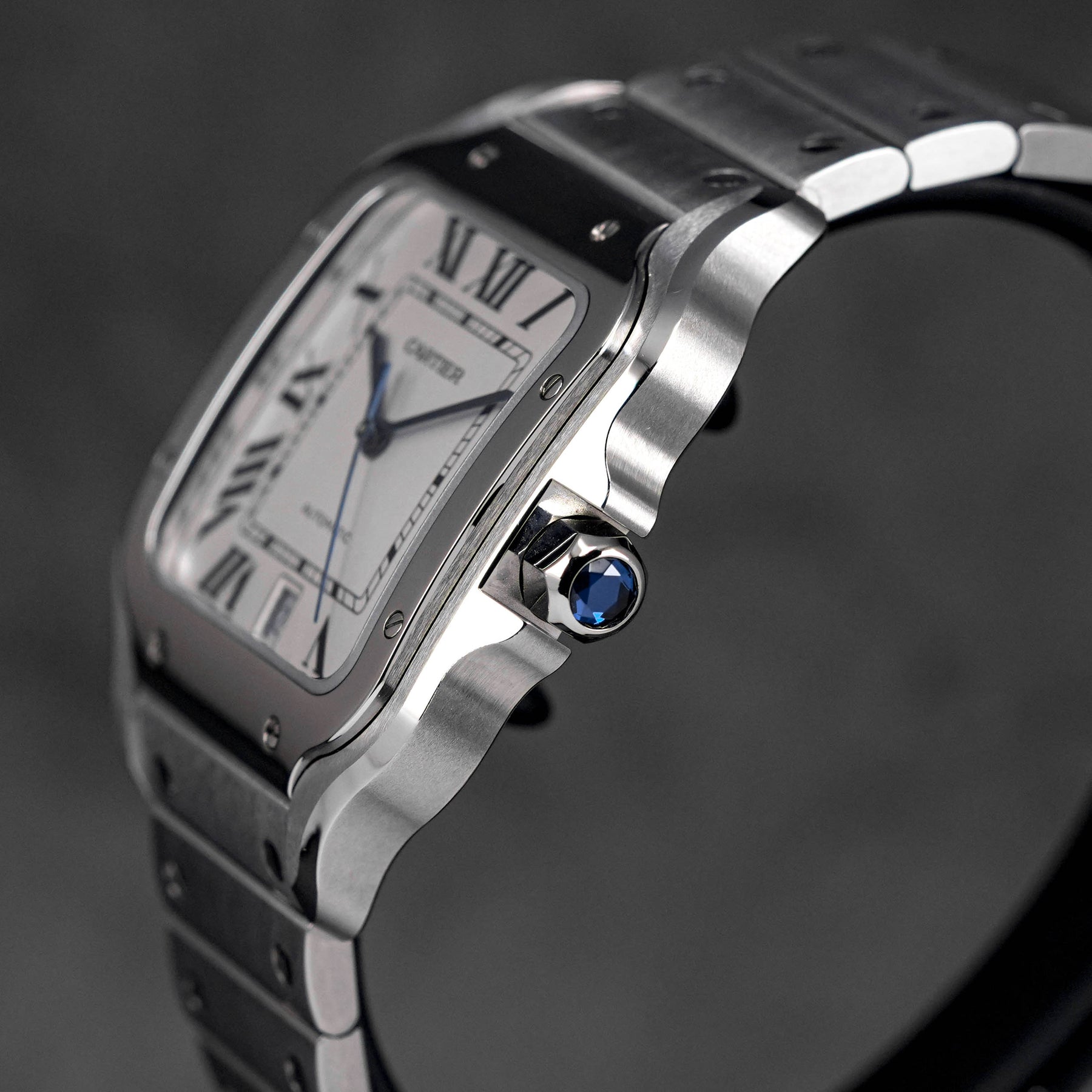 SANTOS DE CARTIER L WHITE DIAL (2023)