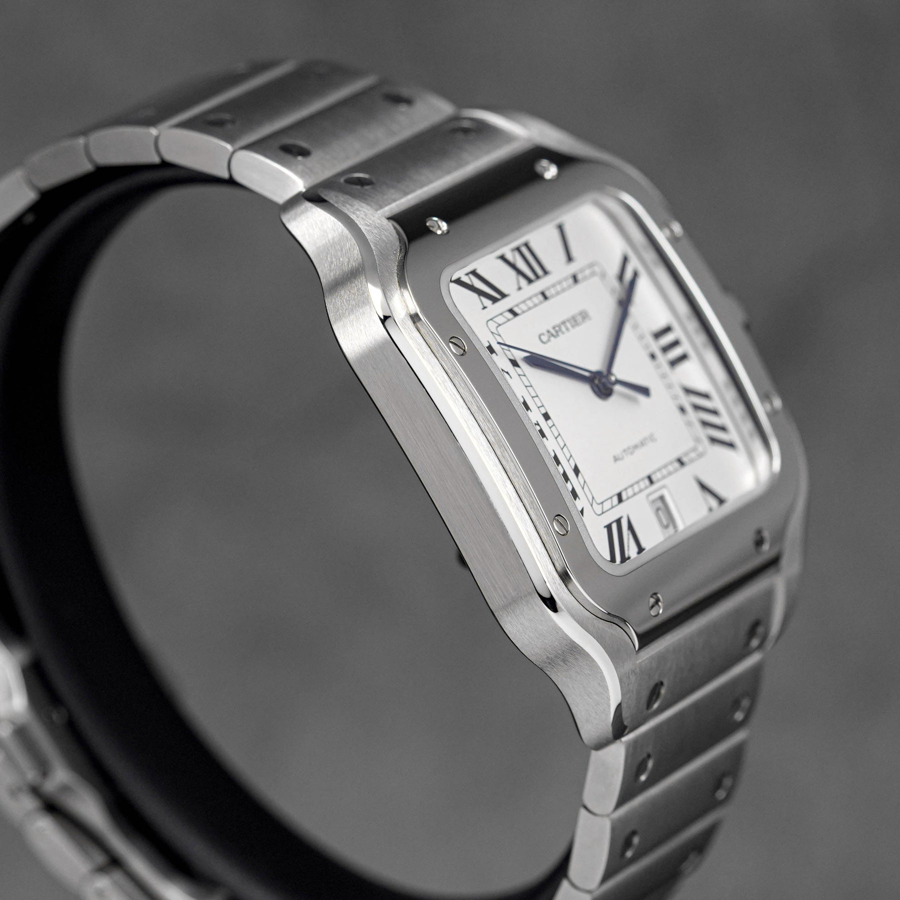 SANTOS DE CARTIER L WHITE DIAL (2024)