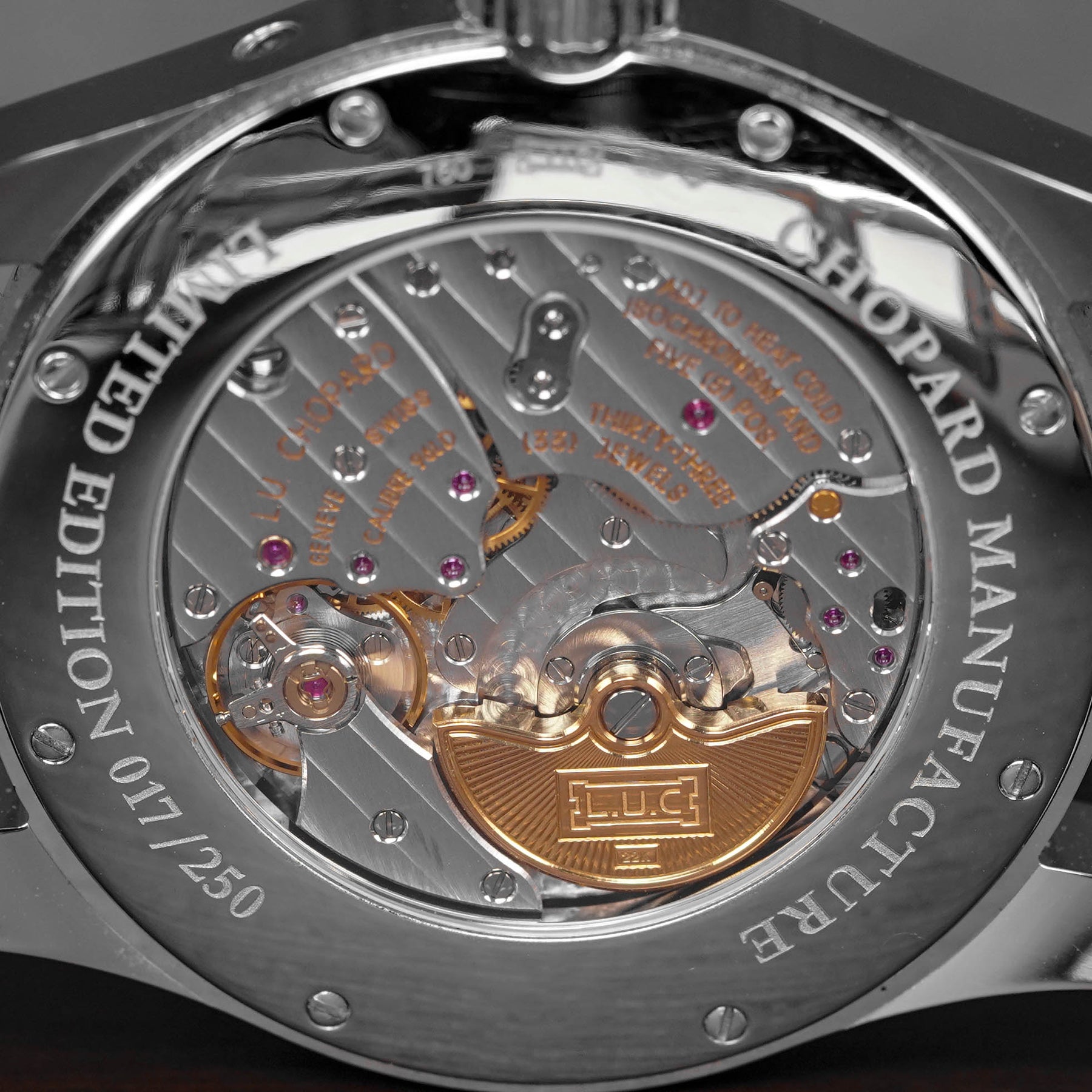 L.U.C LUNAR BIG DATE WHITEGOLD SILVER DIAL LIMITED EDITION (2010)