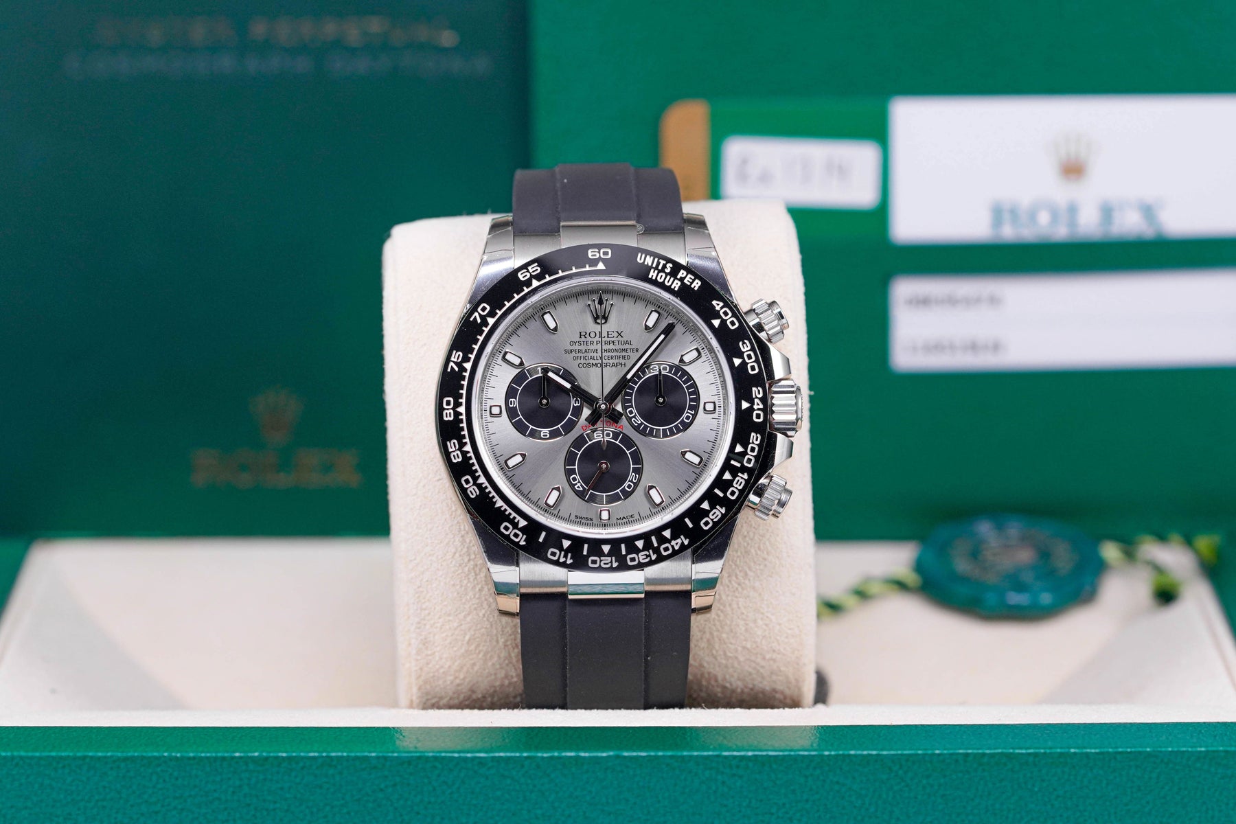 DAYTONA OYSTERFLEX WHITEGOLD GREY DIAL (2018)