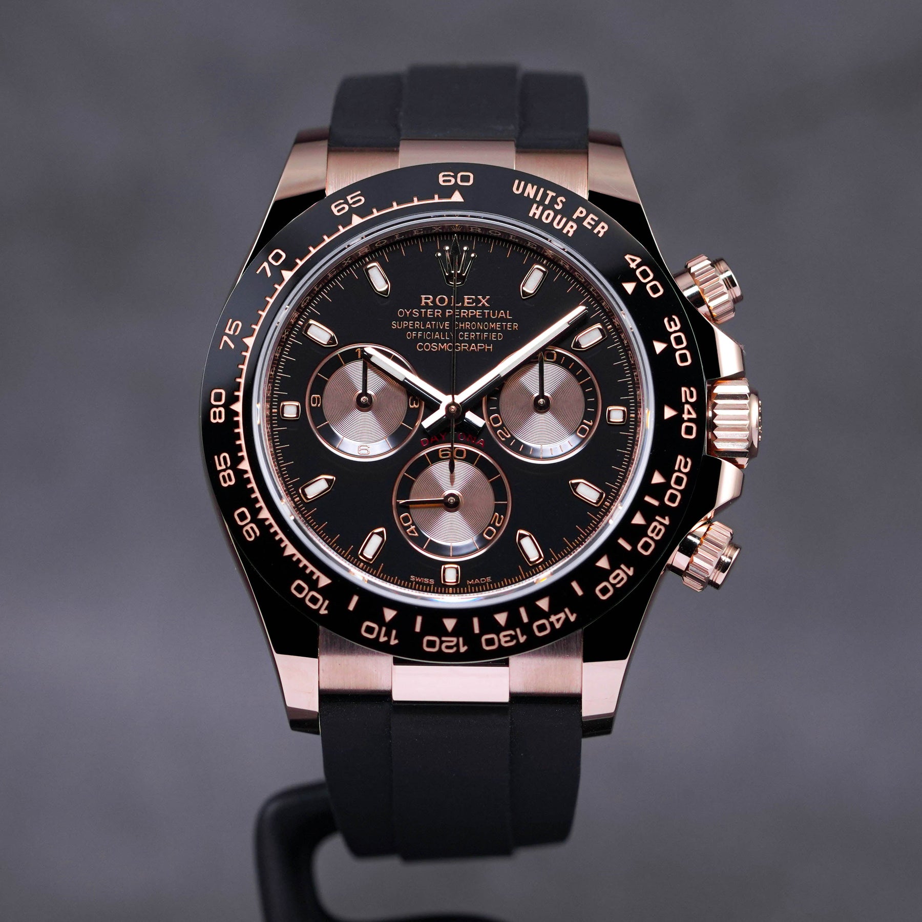 DAYTONA OYSTERFLEX ROSEGOLD BLACK DIAL (2023)