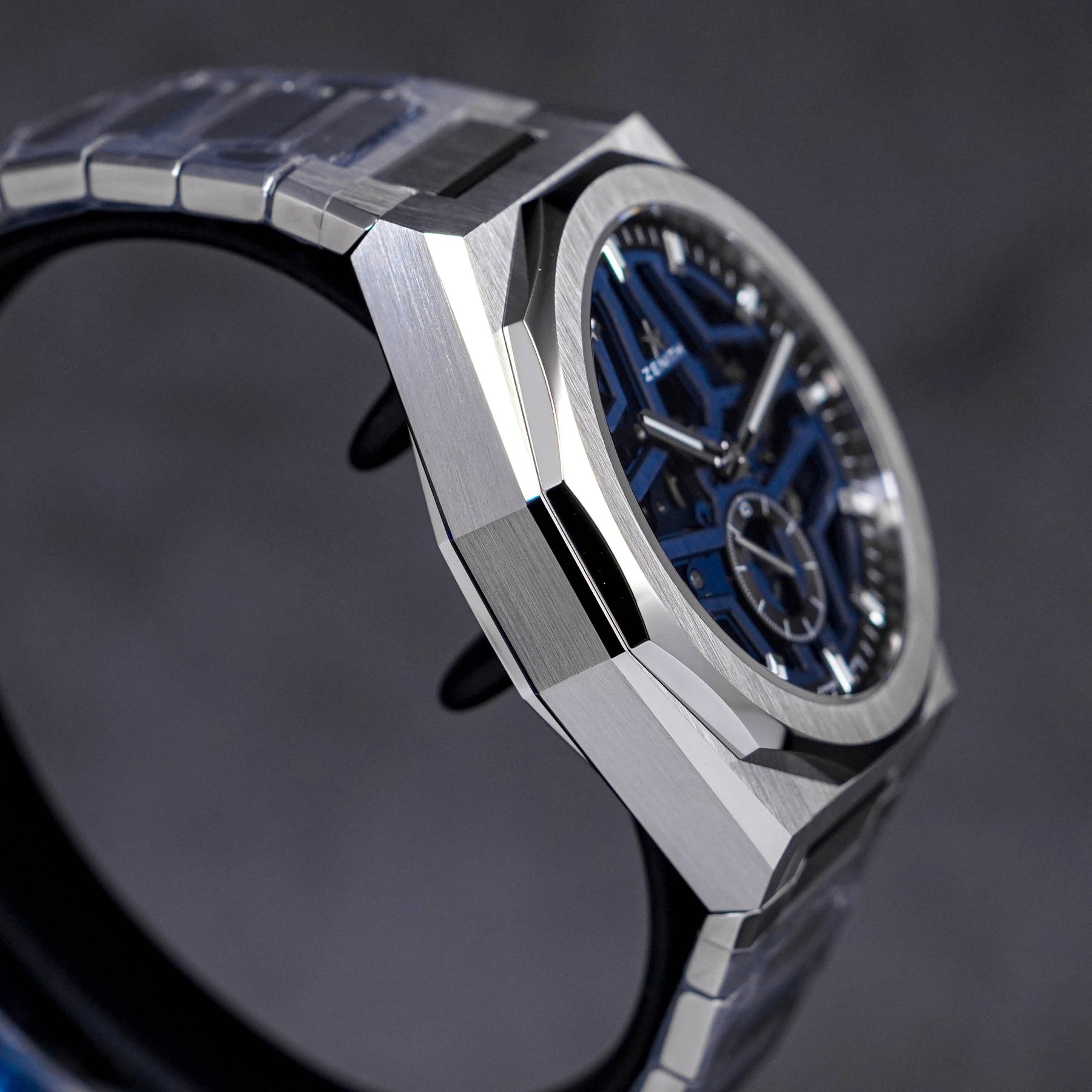 DEFY SKYLINE 41MM STEEL SKELETON BLUE 1/10 SECONDS (2023)