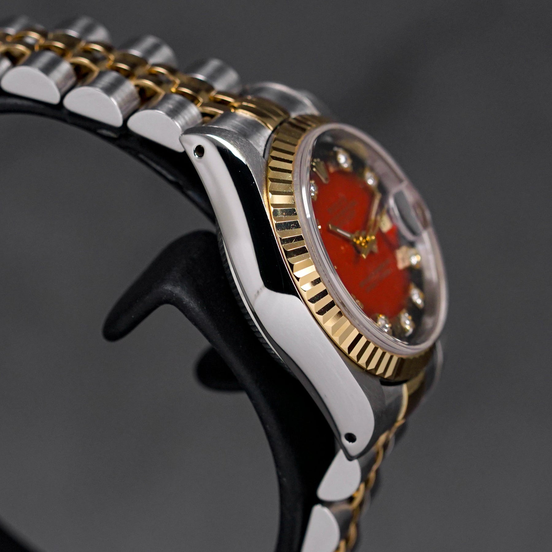 DATEJUST 26MM TWOTONE YELLOWGOLD RED OMBRE DIAMOND DIAL (WATCH ONLY)