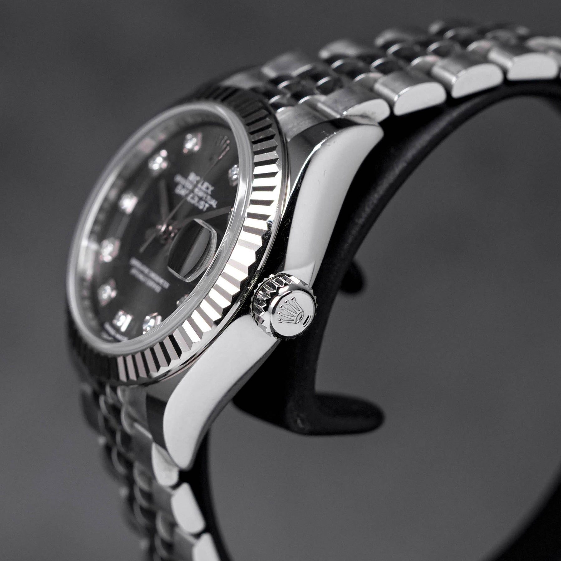 DATEJUST 28MM RHODIUM DIAMOND DIAL (2019)