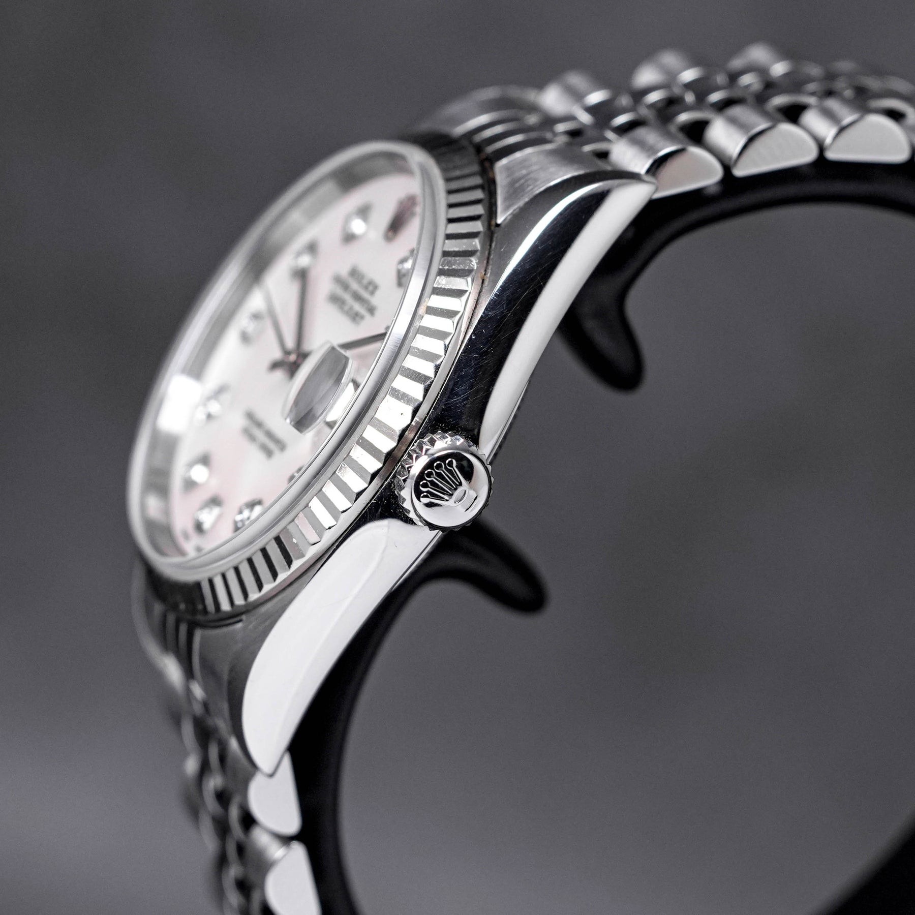 DATEJUST 36MM CUSTOM MOP DIAL DIAMOND INDEX 'A SERIES' (WATCH ONLY-CIRCA 1999)