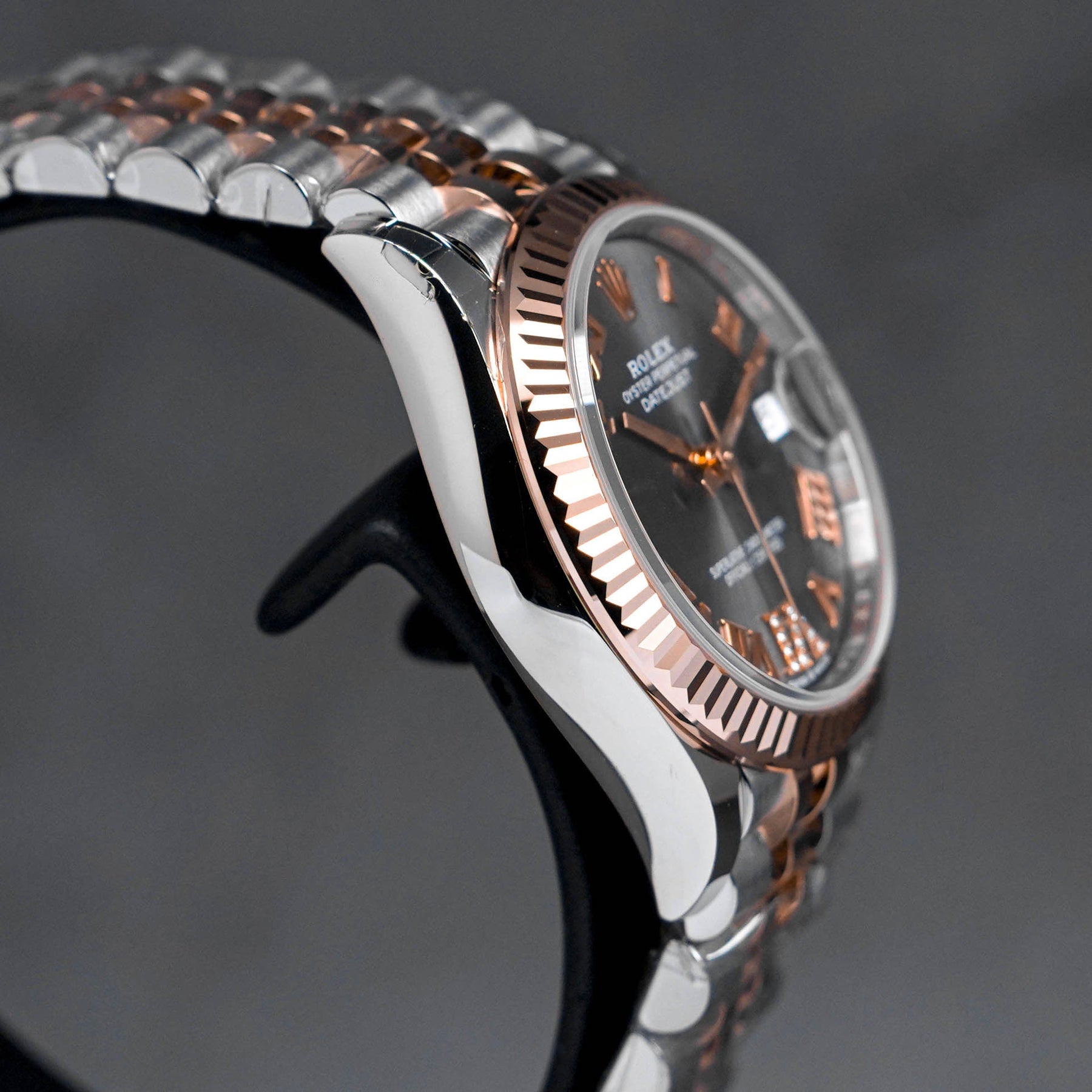DATEJUST 31MM TWOTONE ROSEGOLD RHODIUM ROMAN DIAMOND 6 (2023)