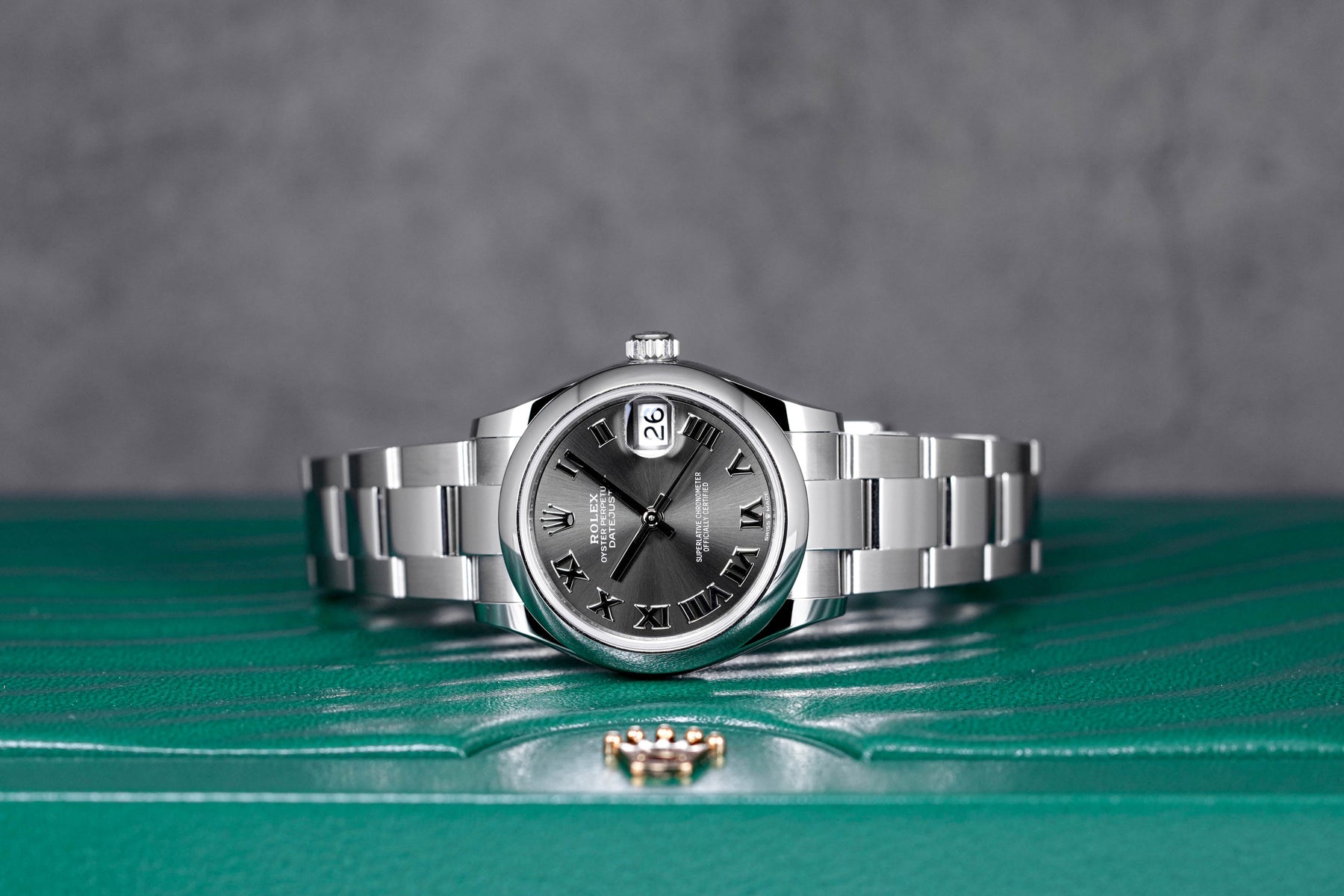 DATEJUST 31MM RHODIUM ROMAN DIAL (2023)