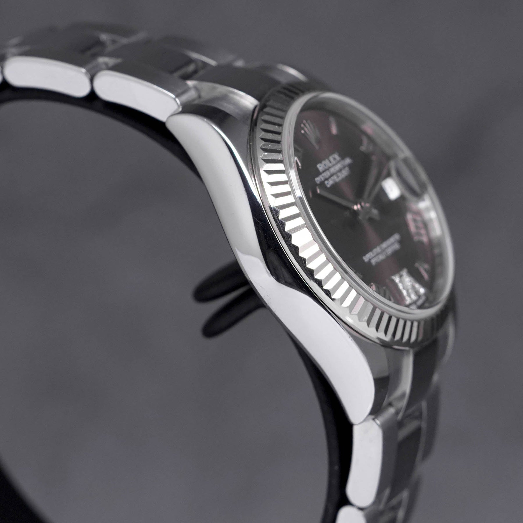 DATEJUST 31MM RHODIUM ROMAN DIAMOND ON VI DIAL (2015)