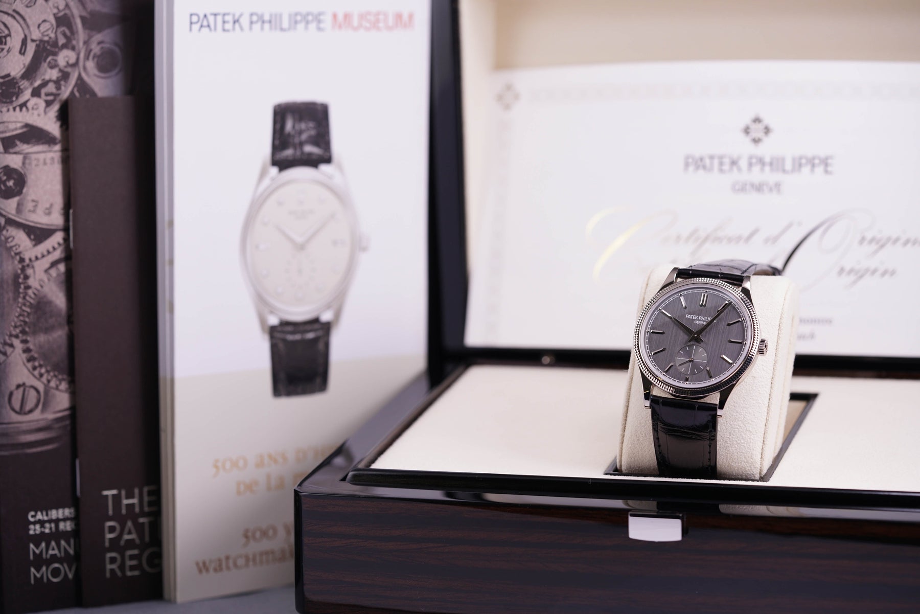 CALATRAVA 'CLOUS DE PARIS' WHITE GOLD 6119G (2021)