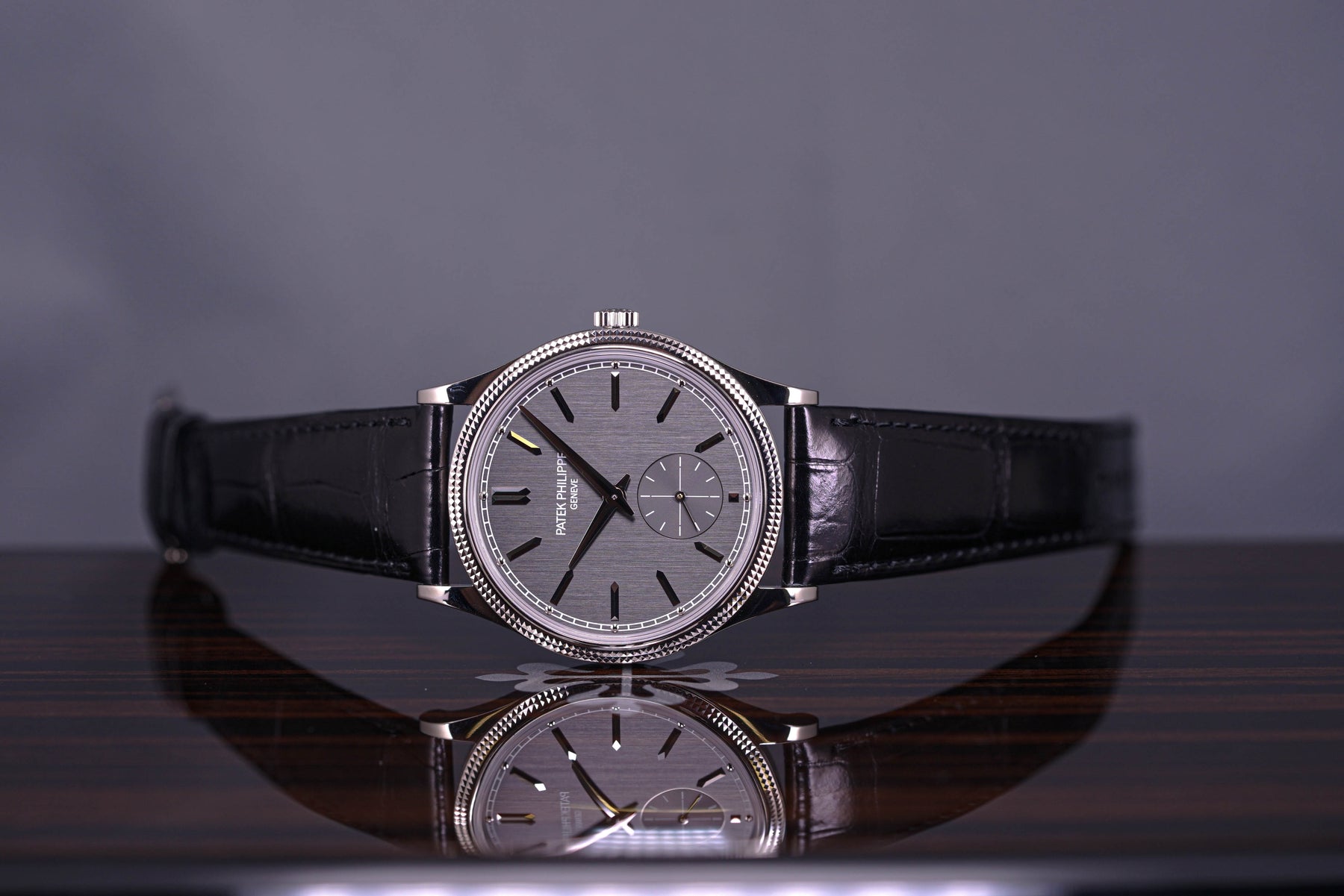 CALATRAVA 'CLOUS DE PARIS' WHITE GOLD 6119G (2021)