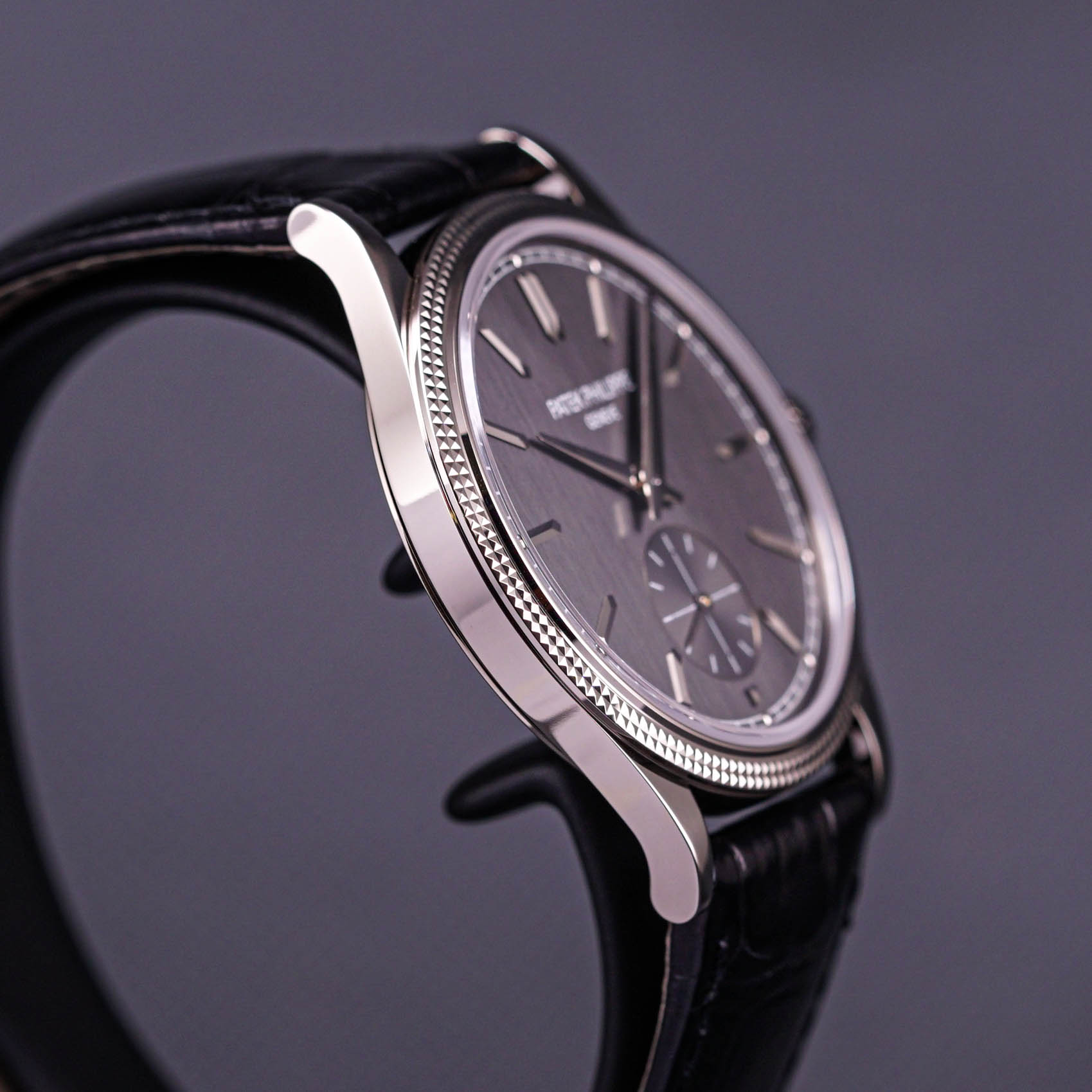 CALATRAVA 'CLOUS DE PARIS' WHITE GOLD 6119G (2021)