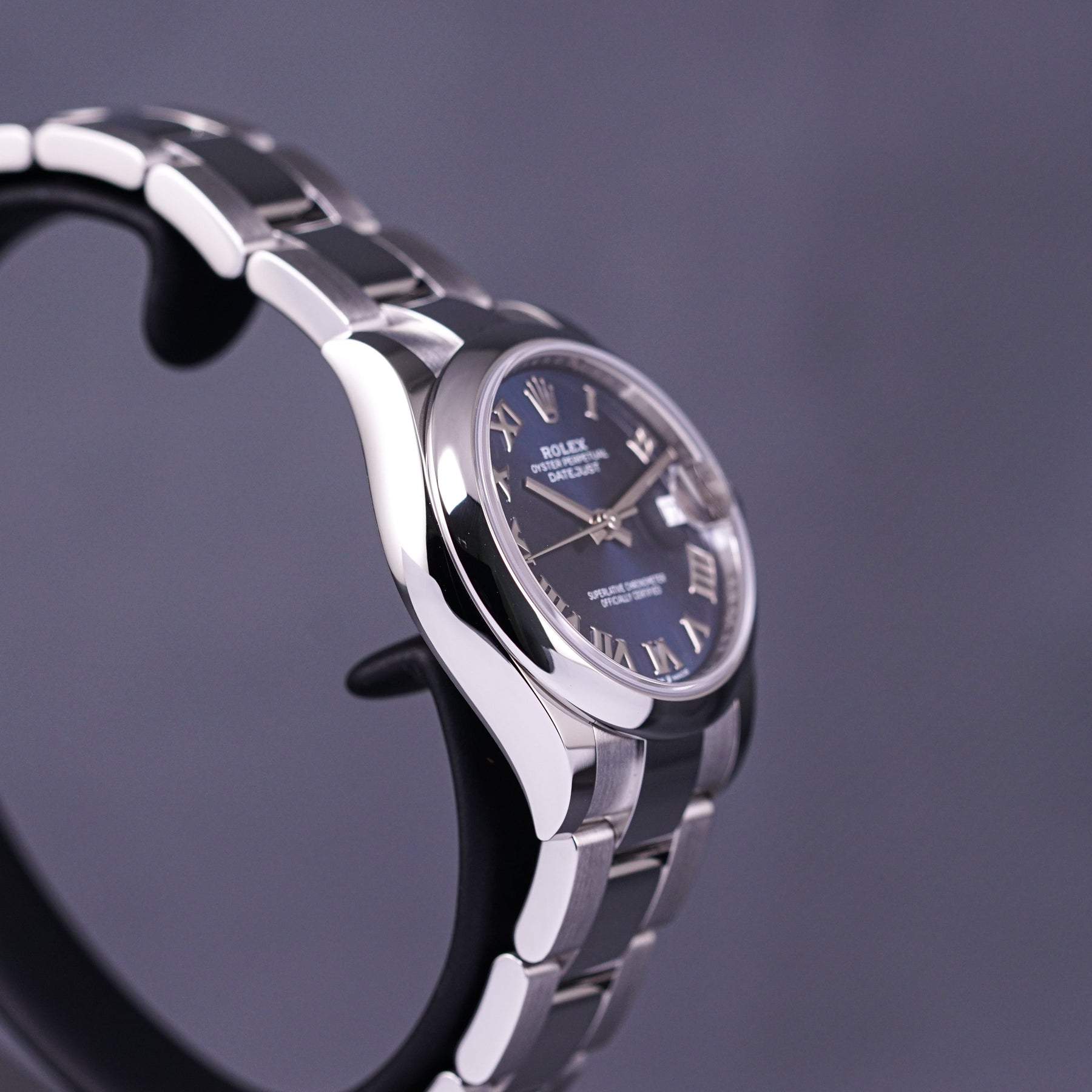 DATEJUST STEEL WHITEGOLD BLUE ROMAN DIAL