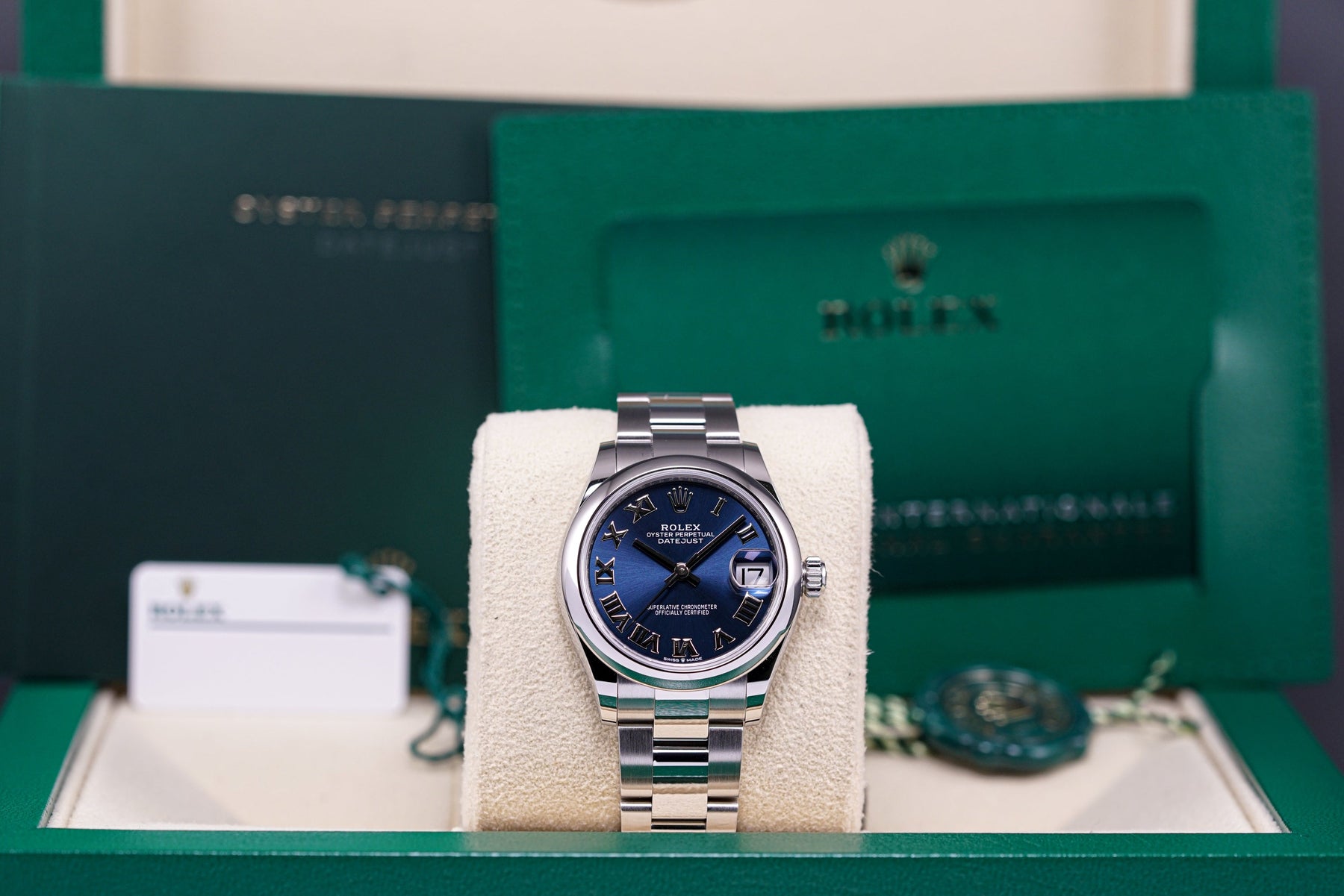 DATEJUST STEEL WHITEGOLD BLUE ROMAN DIAL