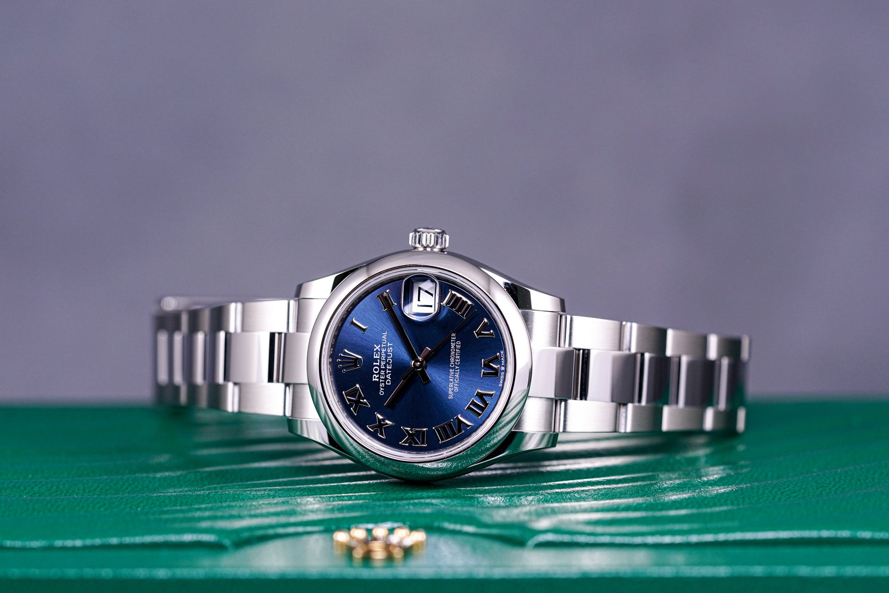 DATEJUST STEEL WHITEGOLD BLUE ROMAN DIAL