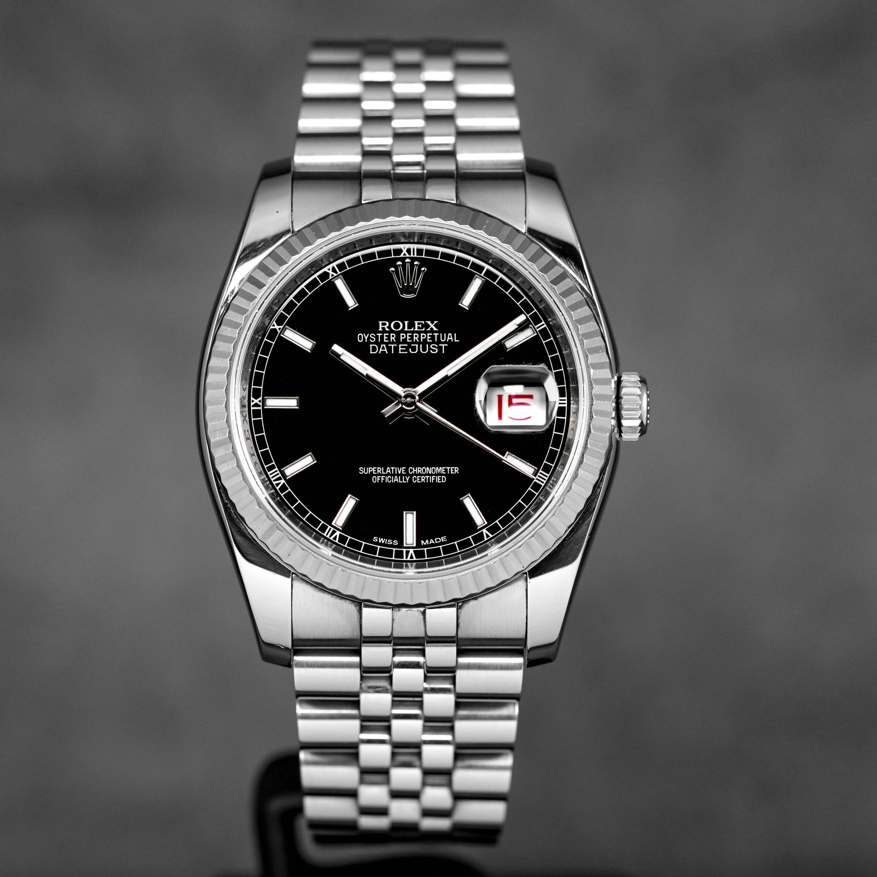 Datejust 36 Black Roullete Date Wheel